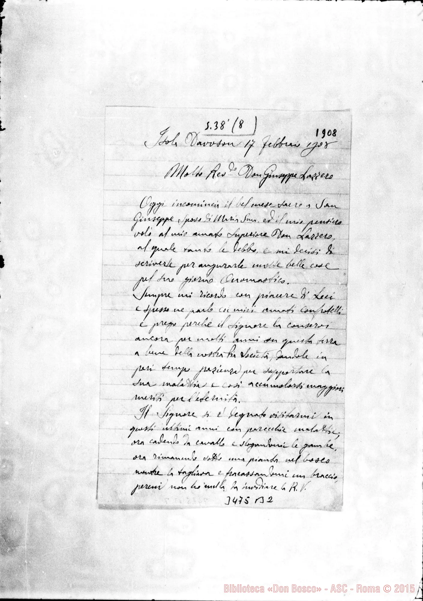 Fotogramma B 2 — Asvini Massimo-Don Lazzero. Dawson, 17-02-1908