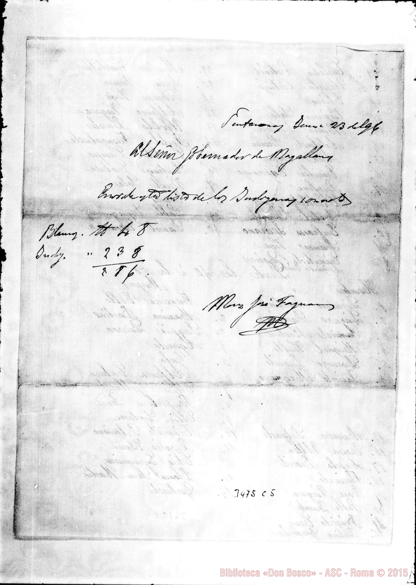 Fotogramma C 5 — «Población de la Misión Salesiana de la Isla de Dawson».