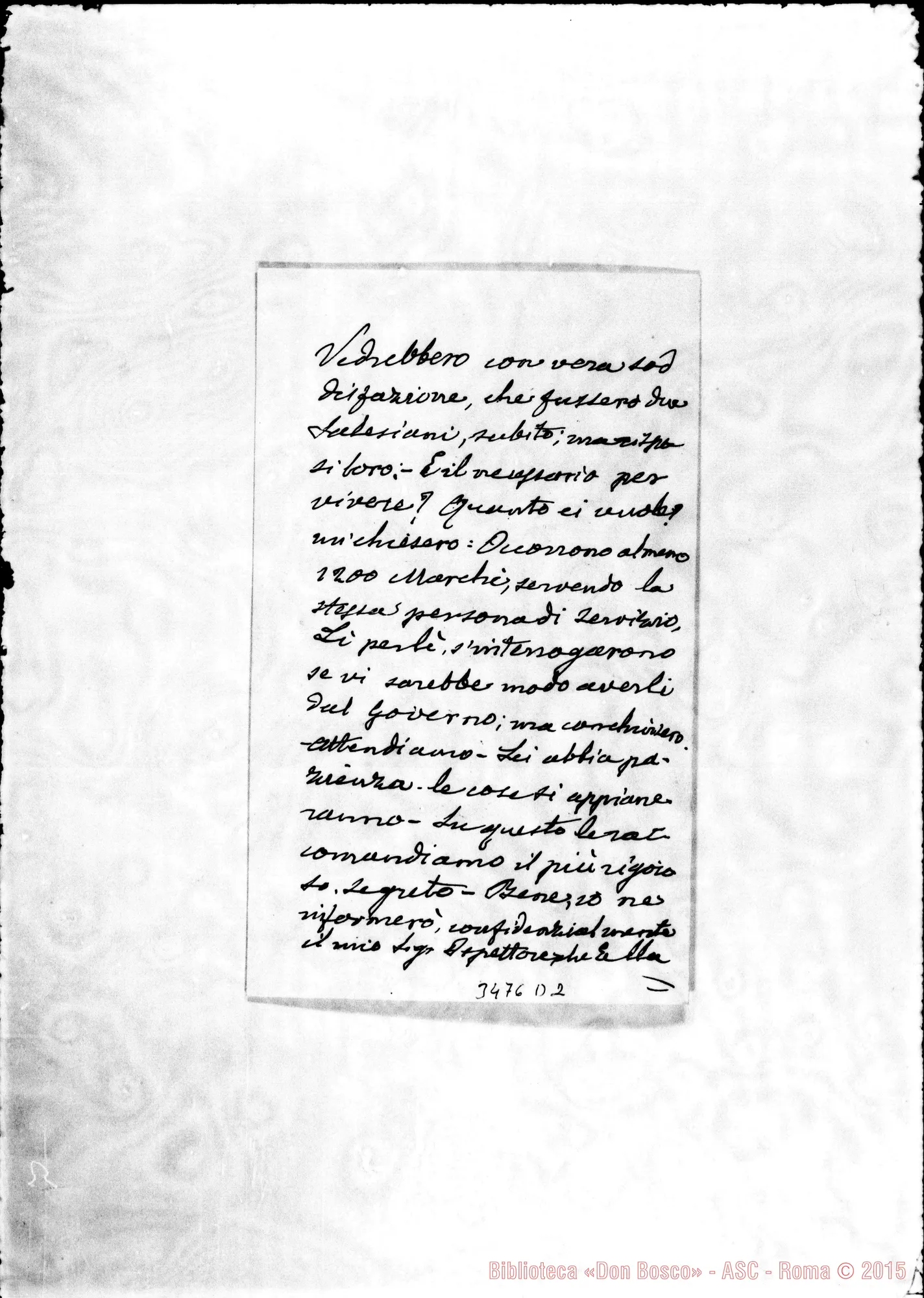 Fotogramma D 2 — Don Giovanni Branda-Ispettore. Diedenhofen, 24-06-1909