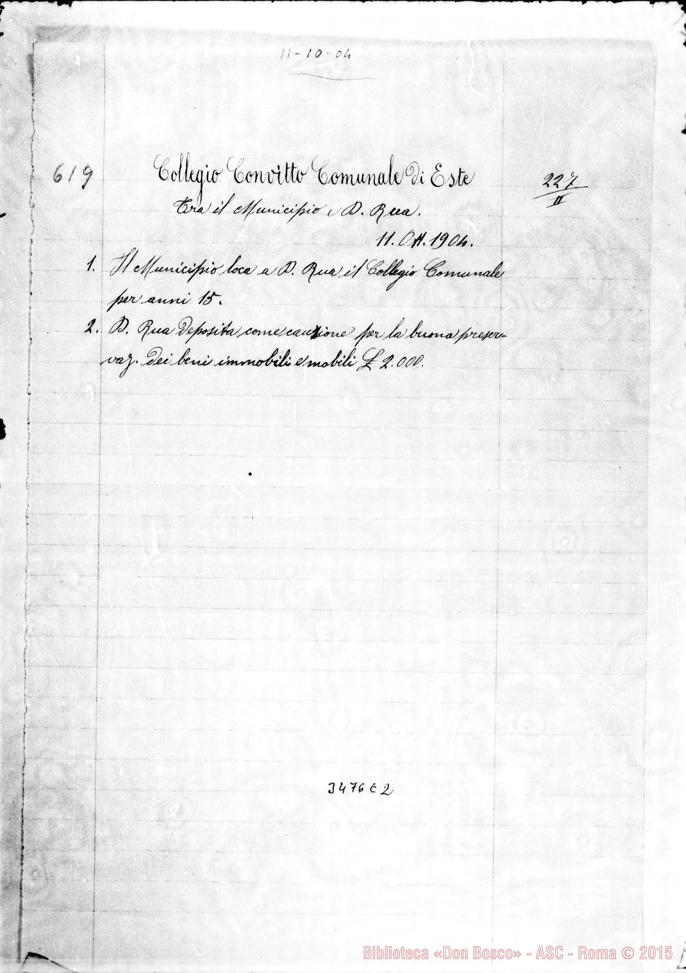 Fotogramma E 2 — Convenzione: estratti