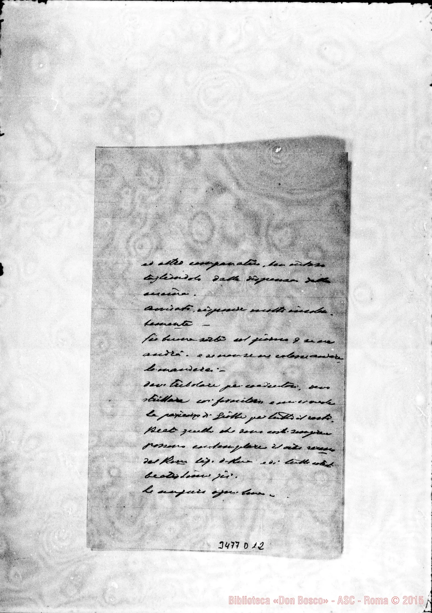Fotogramma D 12 — Don Rinetti Giuseppe-Don Lazzero. Fossano, 5-03-1897