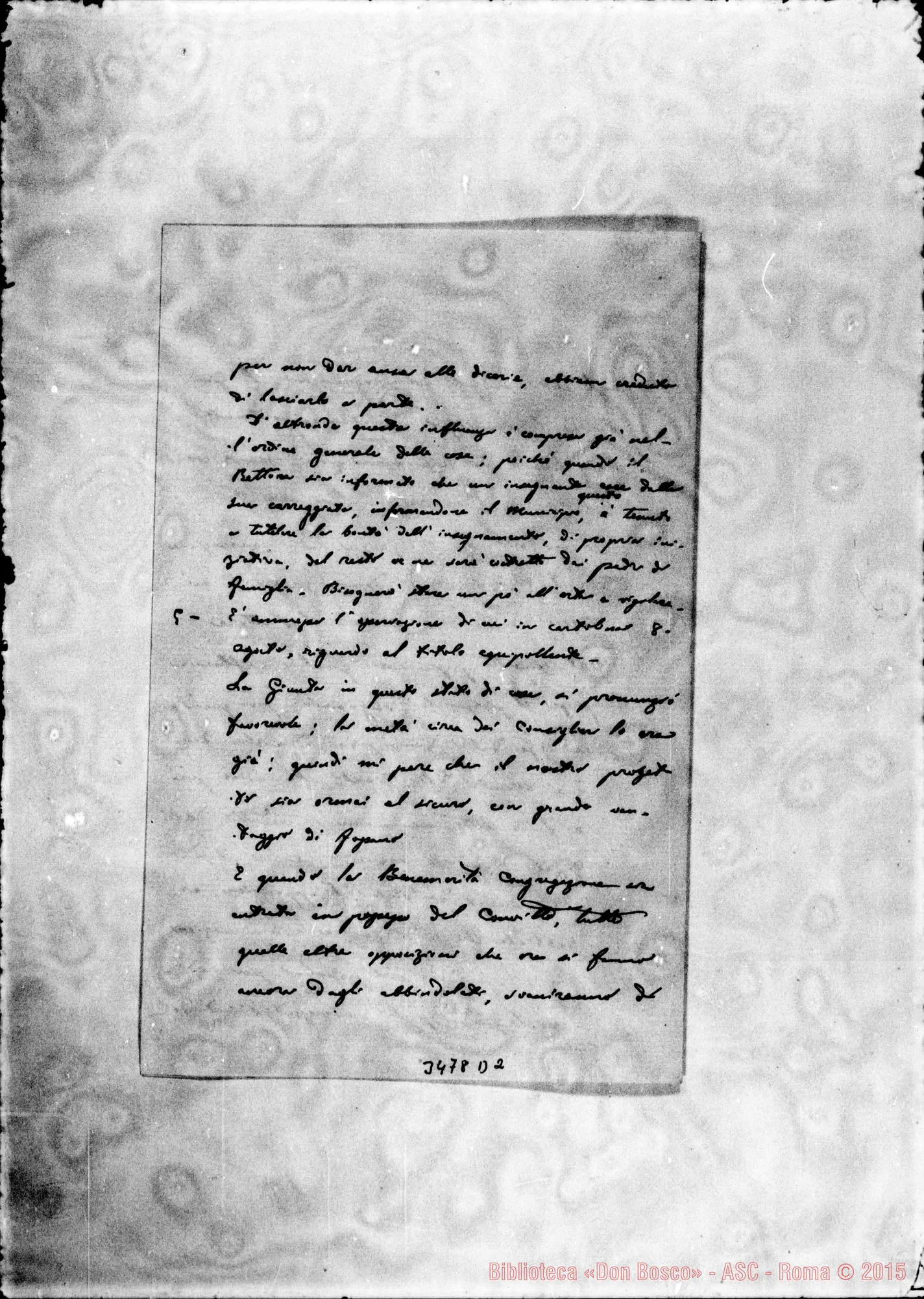 Fotogramma D 2 — Avv. Crosa-Don Durando. Fossano, 10-08-1899