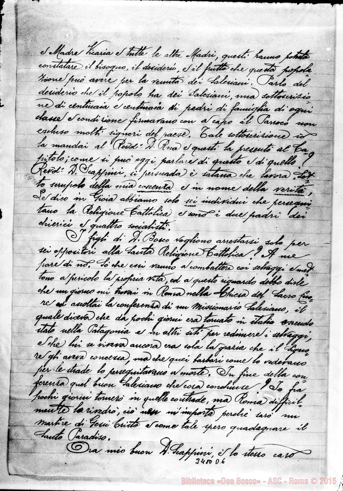 Fotogramma D 6 — Sinibaldi-Don Scappini. Gioia de’ Marsi, 15-10-1904 Autogr. Rinaldi