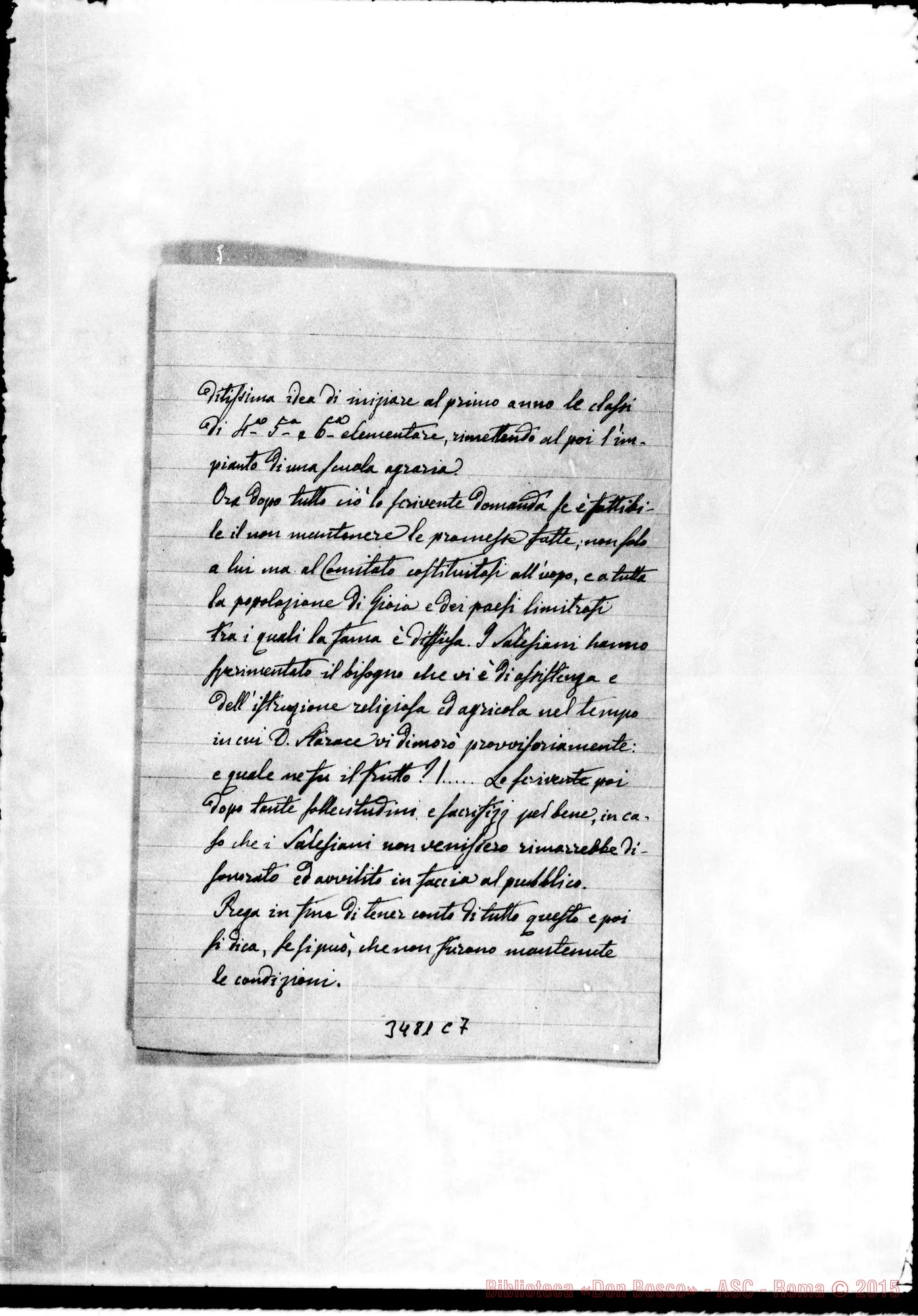 Fotogramma C 7 — Sinibaldi-Don Rua. Gioia de’ Marsi, 22-10-1907