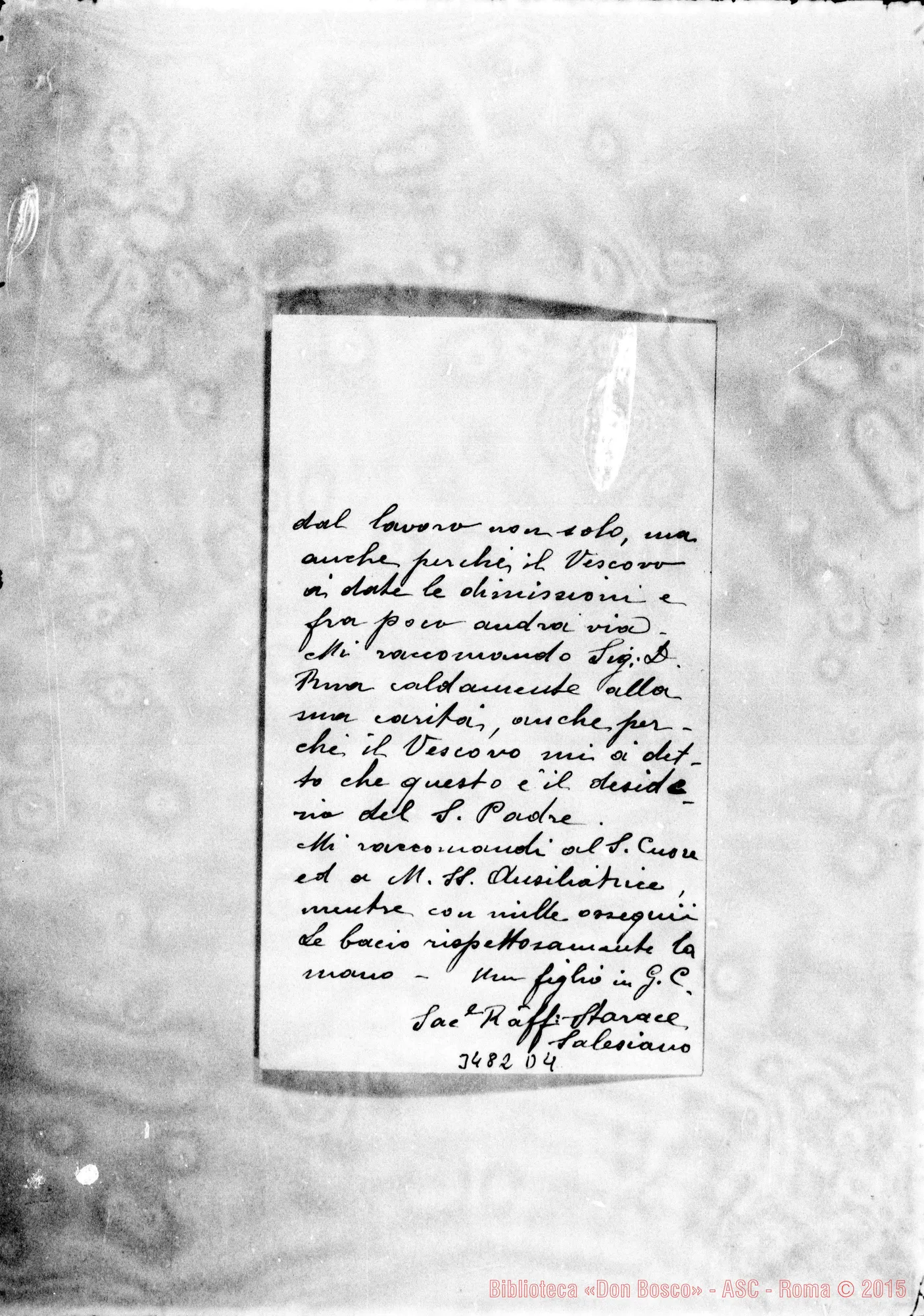 Fotogramma D 4 — Don Raffaele Starace-Don Rua. Gioia de’ Marsi, 12-05-1909