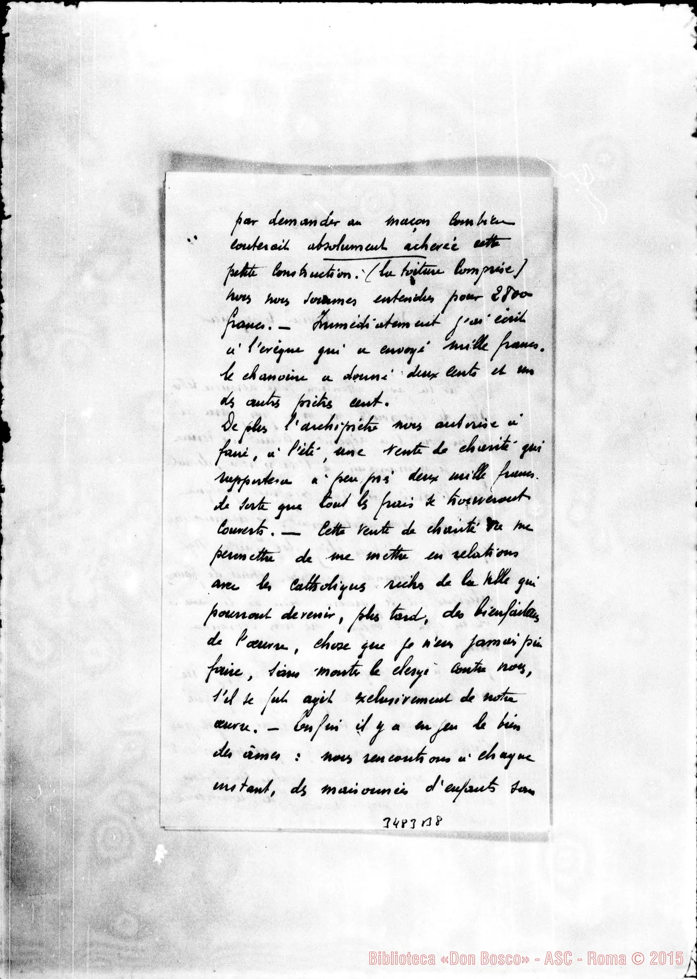 Fotogramma B 8 — Don Ivone Pourvéer-Monsieur le Supérieur. Guernesey, 6-02-1904