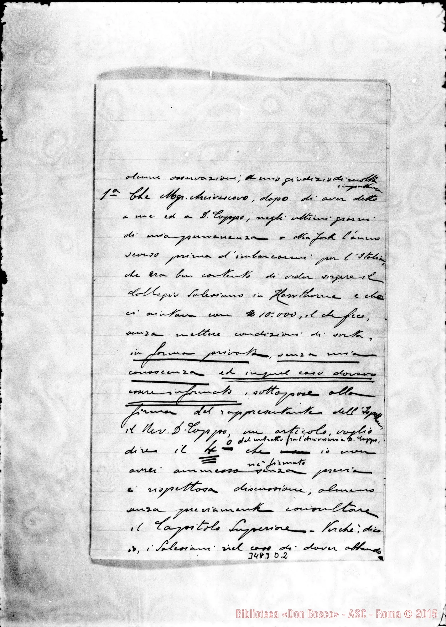 Fotogramma D 2 — Don Silvestro Rabagliati-Don Gusmano. Hawthorne, 3-07-1909