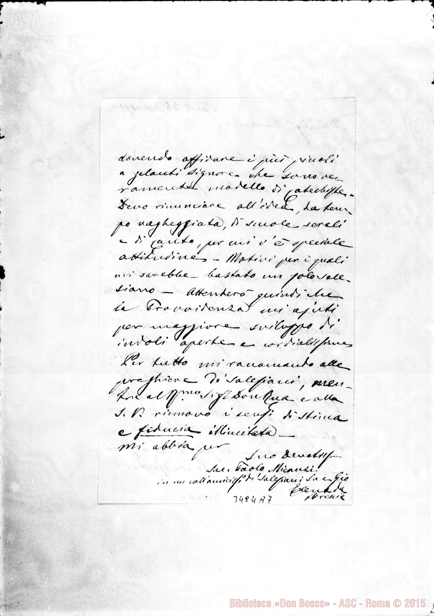 Fotogramma A 7 — Don Paolo Micanzi-Don Durando. Iseo, 28-09-1900