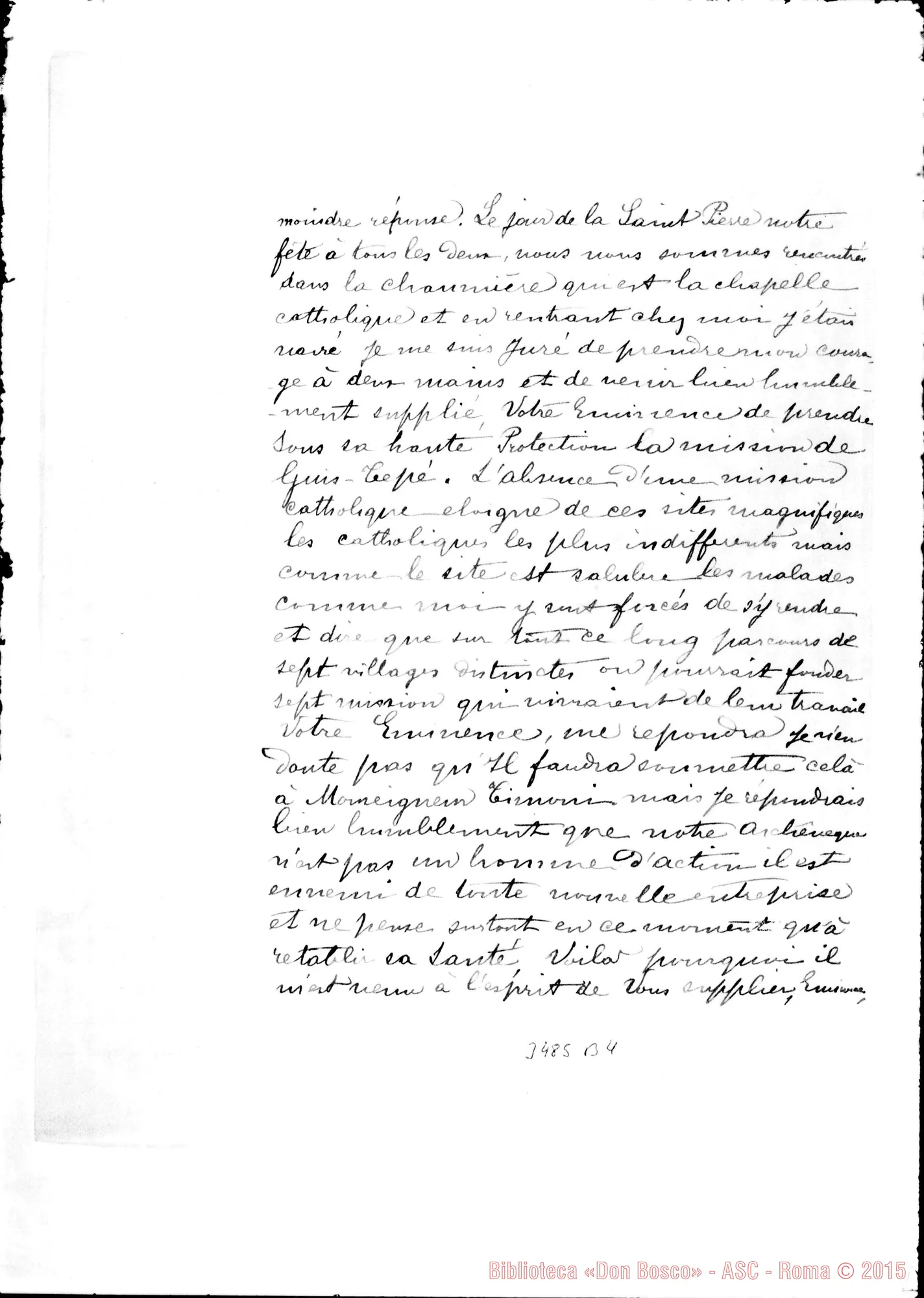Fotogramma B 4 — Pierre Sylvester Castor-Card. Parocchi. Smyrne, 4-07-1898