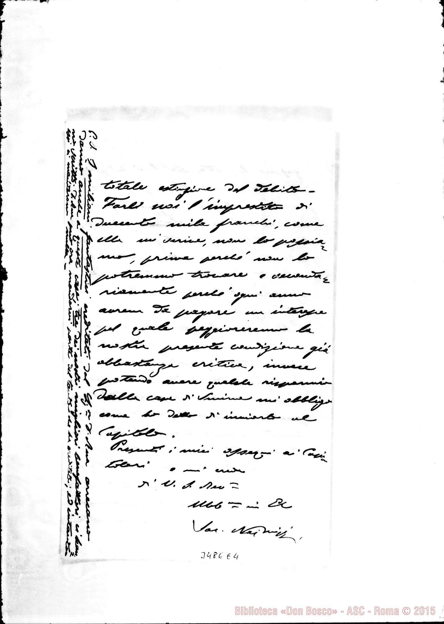 Fotogramma E 4 — Don Luigi Nai-Don Rinaldi. Betlemme, 17-03-1906