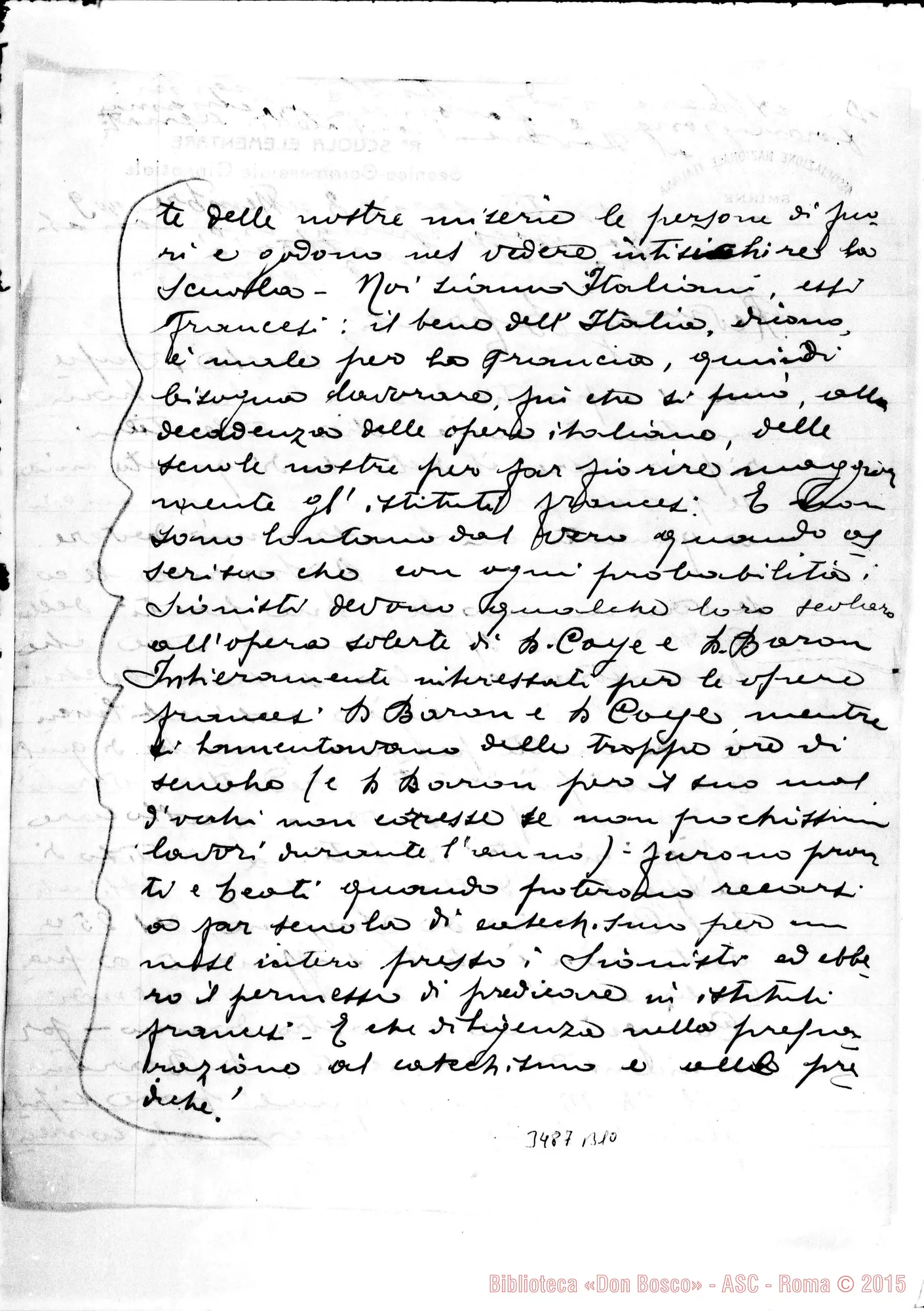 Fotogramma B 10 — Don Carlo Gusmano-Don Cerruti. Smirne, 3-09-1909
