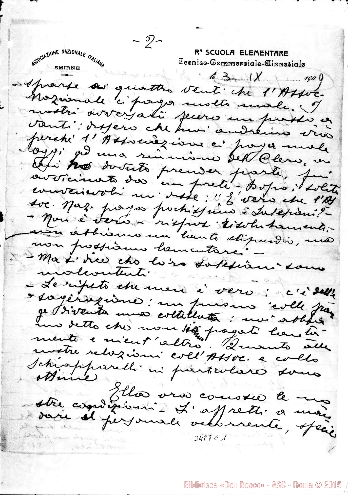 Fotogramma C 1 — Don Carlo Gusmano-Don Cerruti. Smirne, 3-09-1909