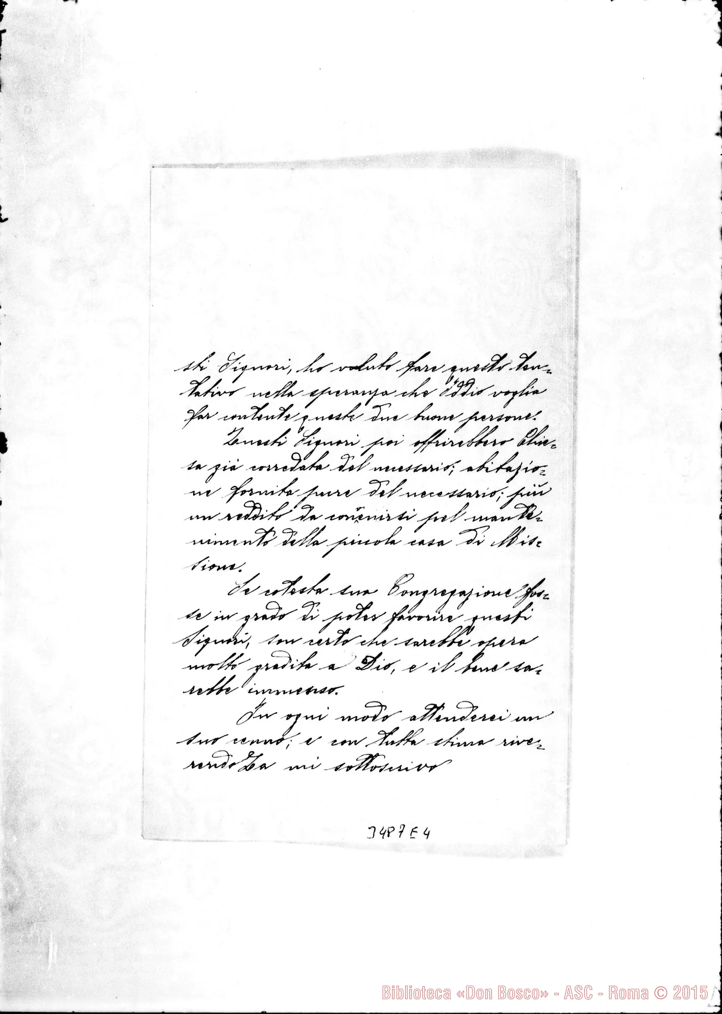 Fotogramma E 4 — Don Sisto Grazia-Rev.mo Sig. Jesi, 30-11-1893