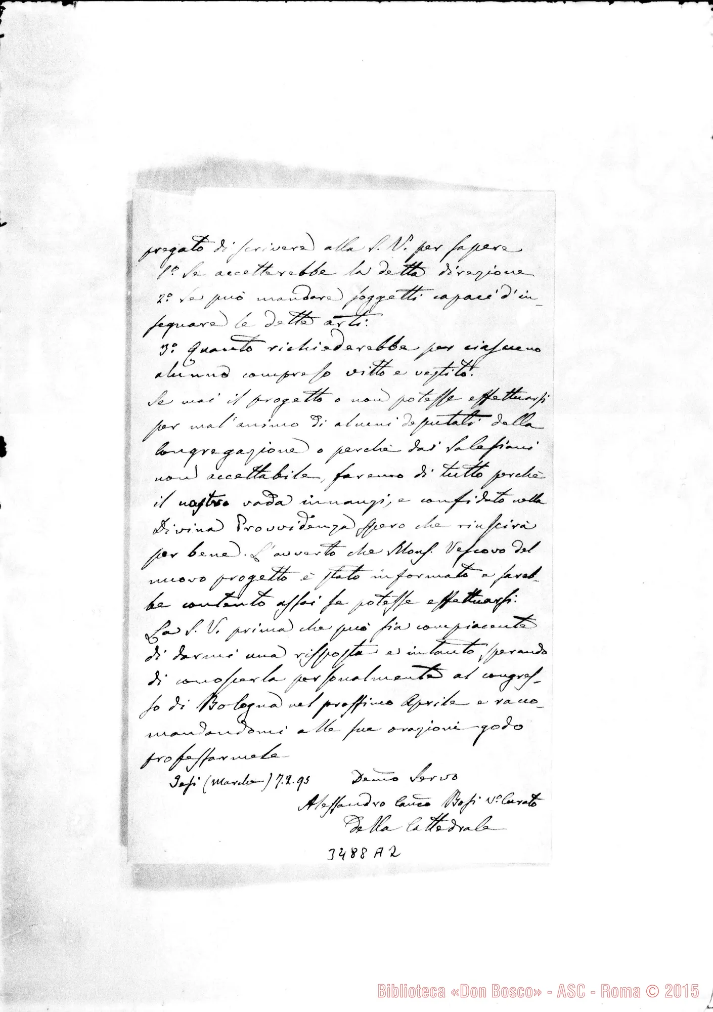 Fotogramma A 2 — Can. Alessandro Bosi-Rev.do Sig. Jesi, 7-02-1895