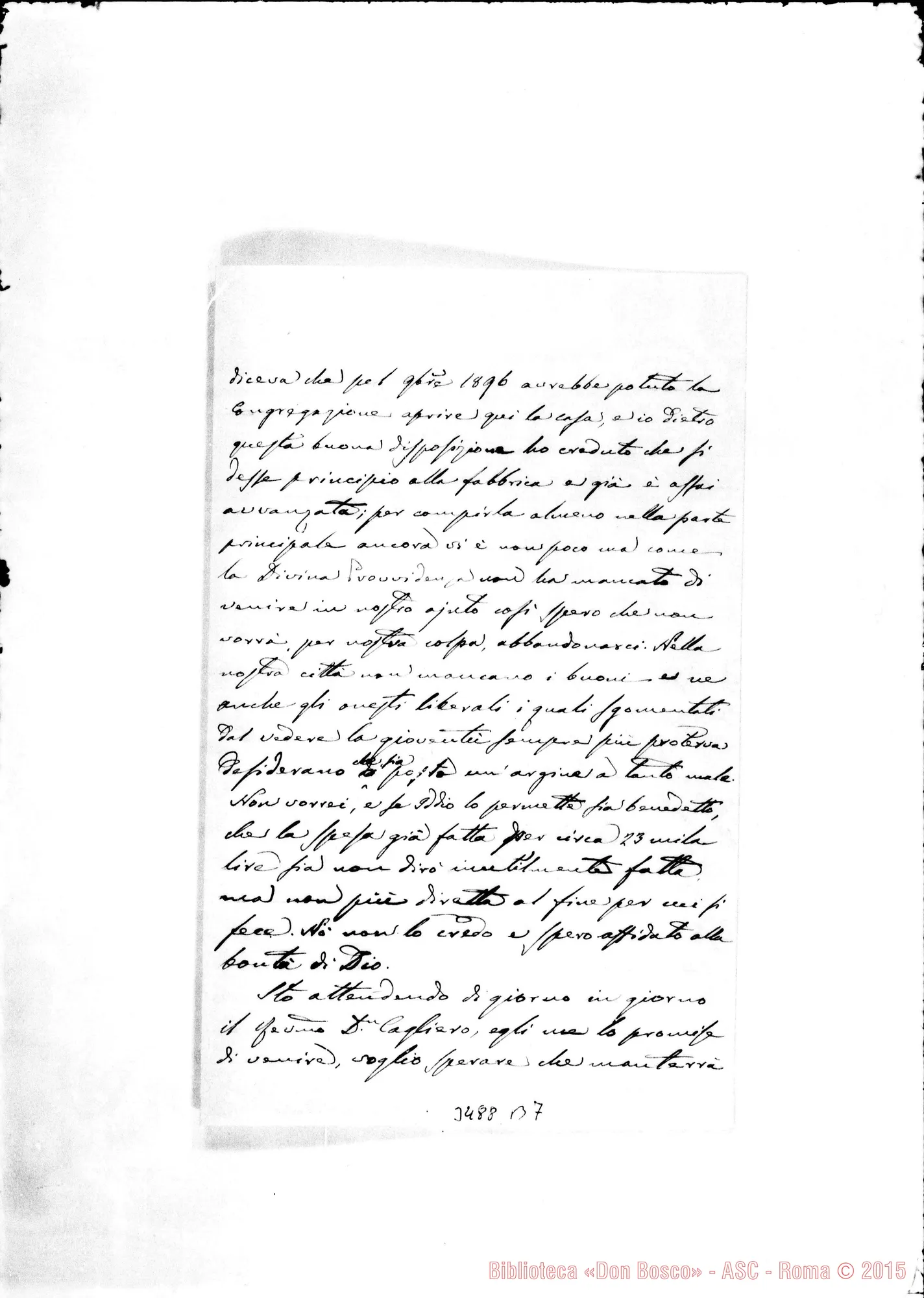 Fotogramma B 7 — Can. Alessandro Bosi-Rev.do Sig. Jesi, 10-10-1895