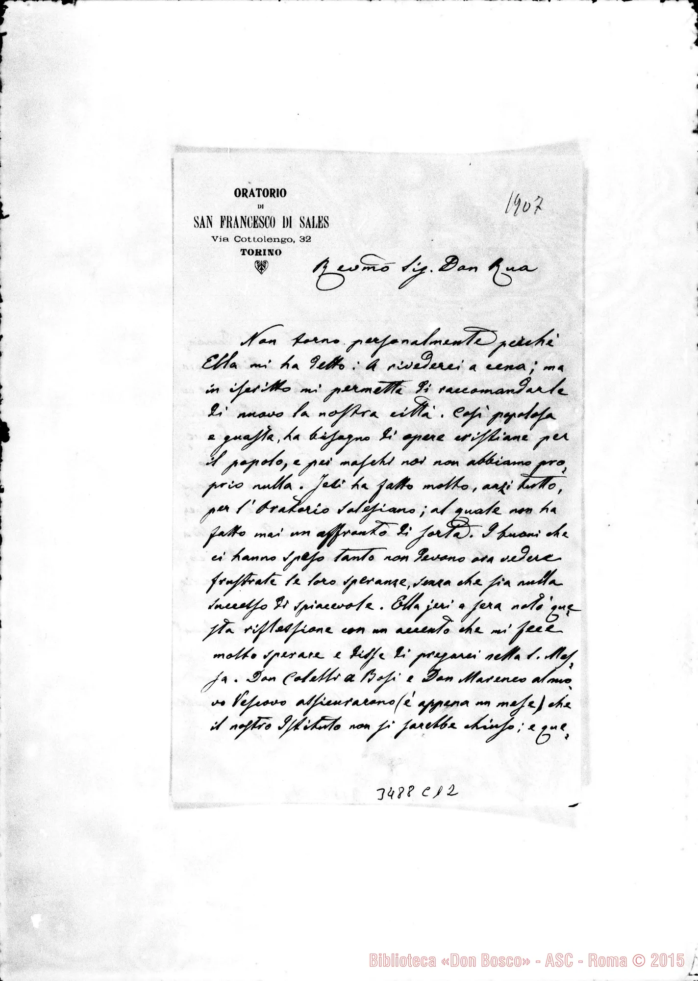 Fotogramma C 12 — Can. Ulderico Gianfranceschi-Don Rua. Senza data