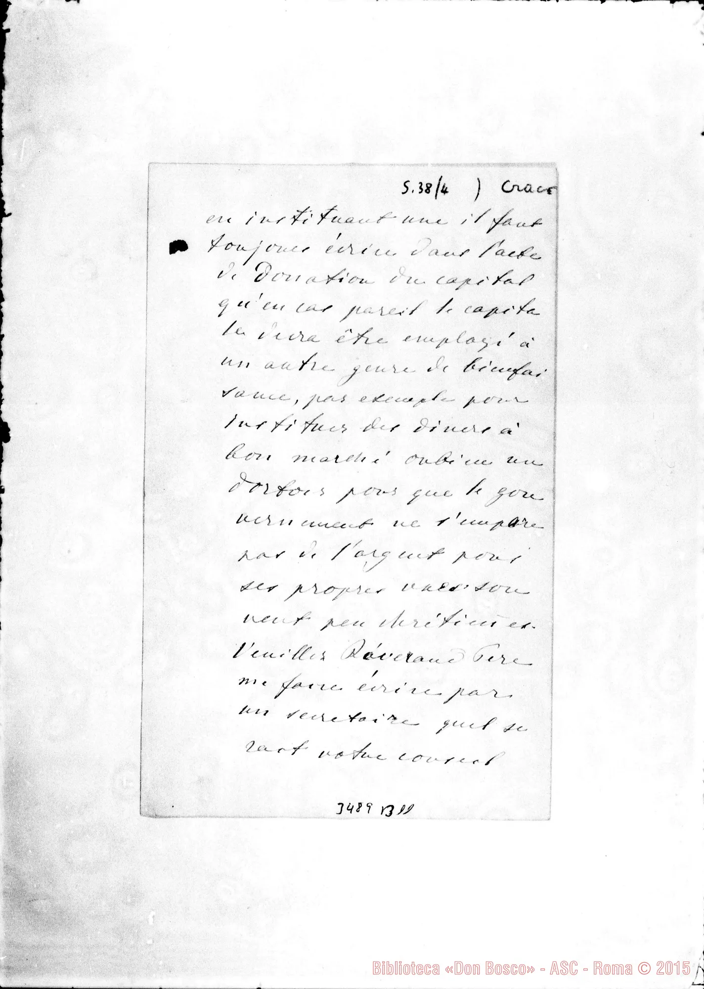 Fotogramma B 11 — Kraków: Leon Gizzelli-Révérend Père, il 22-11-1885. Autogr. Rua