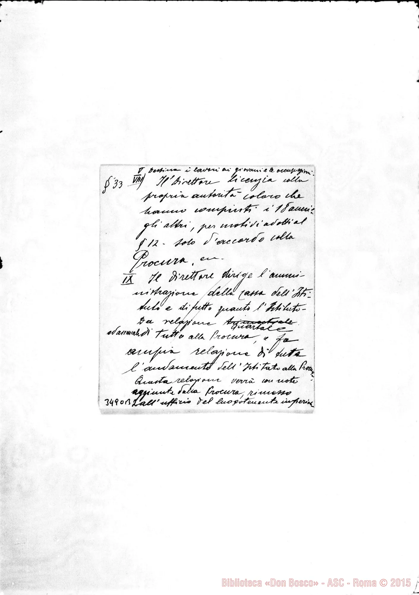 Fotogramma B 2 — Estatuti: estratto in traduzione italiana