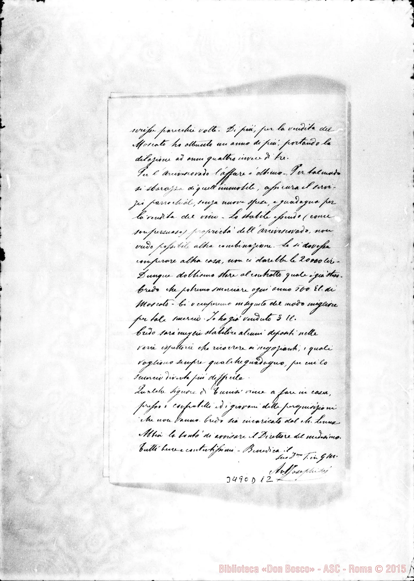 Fotogramma D 12 — Don Josephidi Antonio-Don Durando. La Marsa, 8-05-1897
