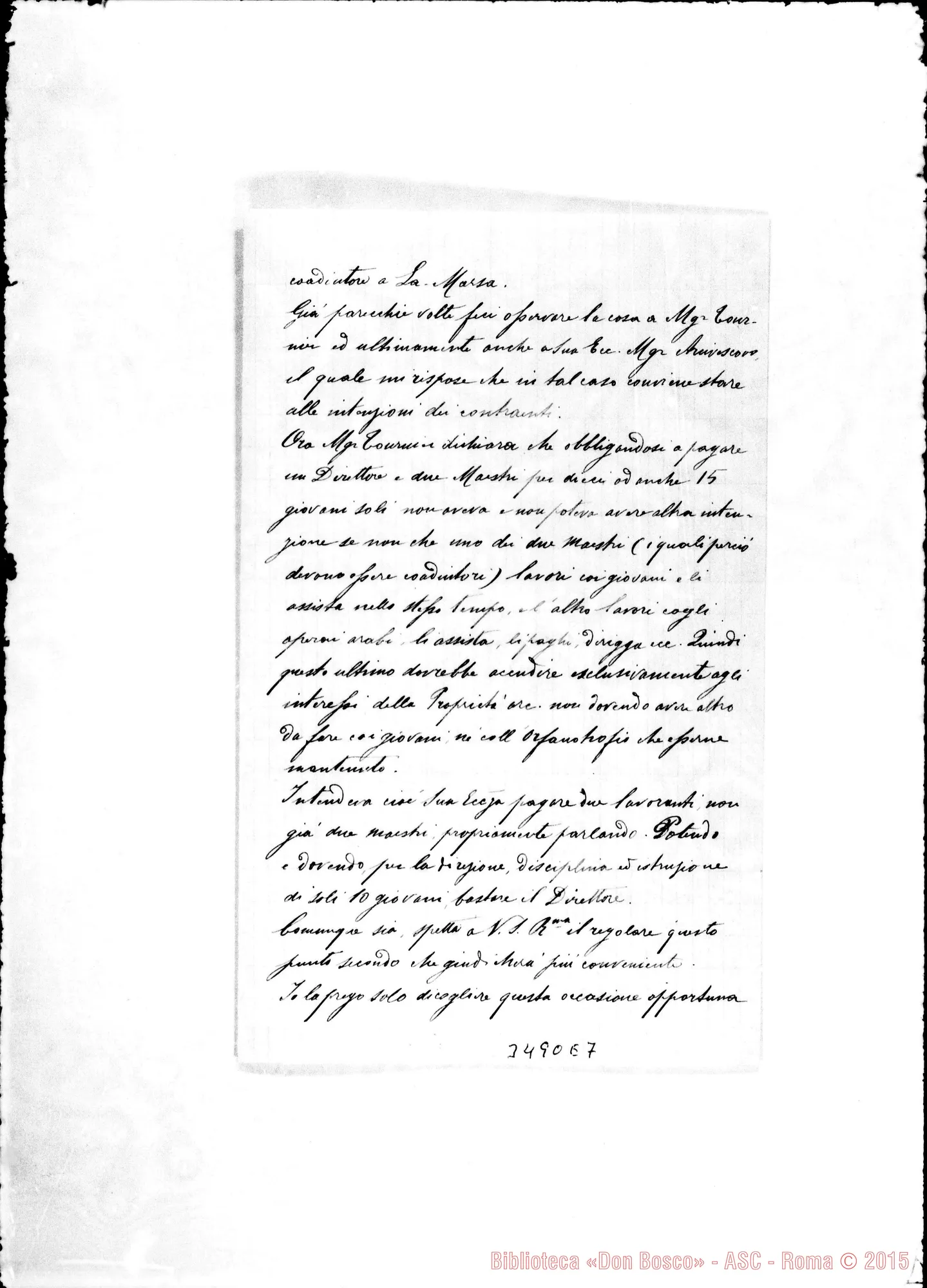 Fotogramma E 7 — Don Josephidi Antonio-Don Rua. La Marsa, 19-07-1897 Autogr. Rua