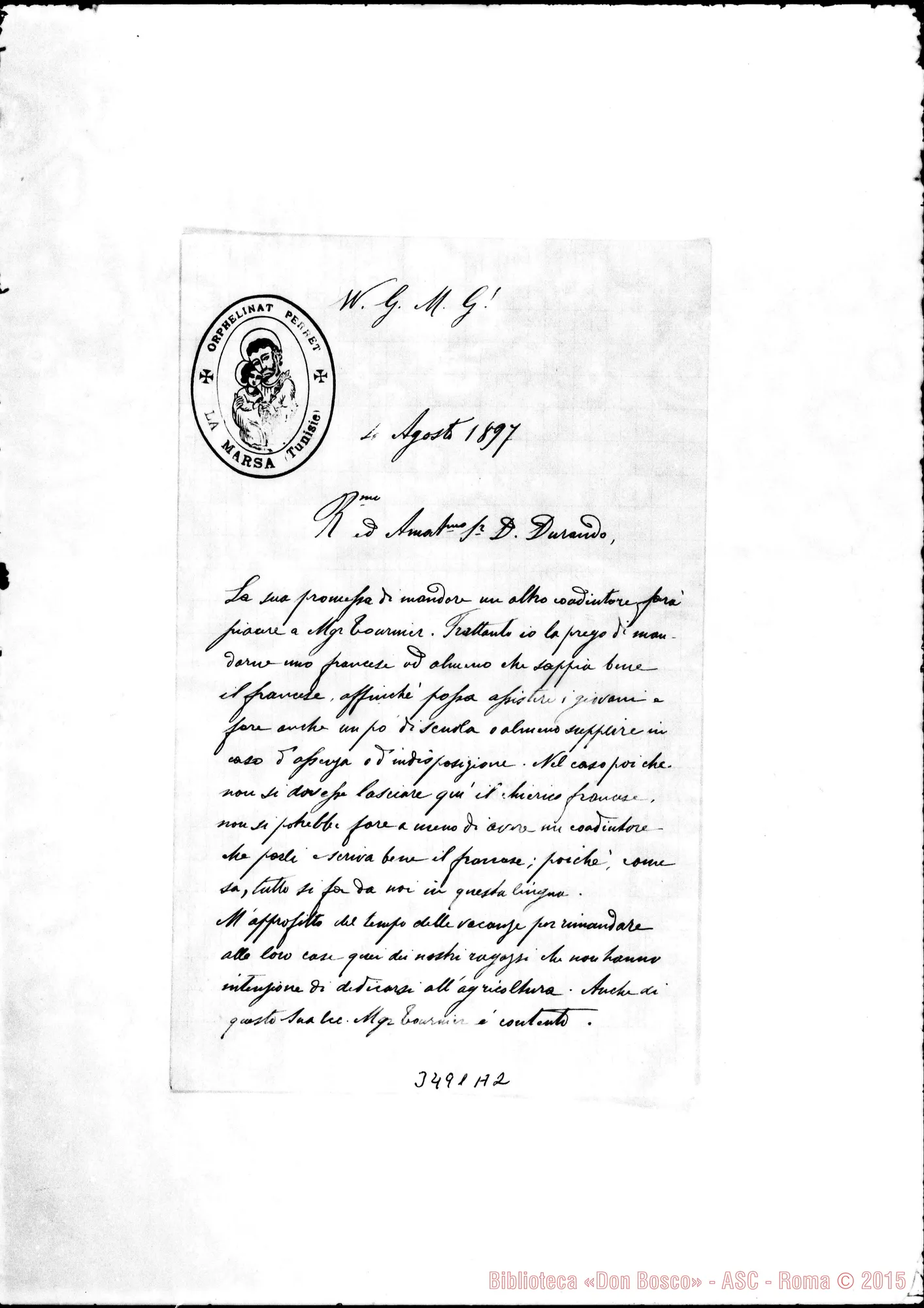 Fotogramma A 2 — Don Josephidi Antonio-Don Durando. La Marsa, 4-08-1897