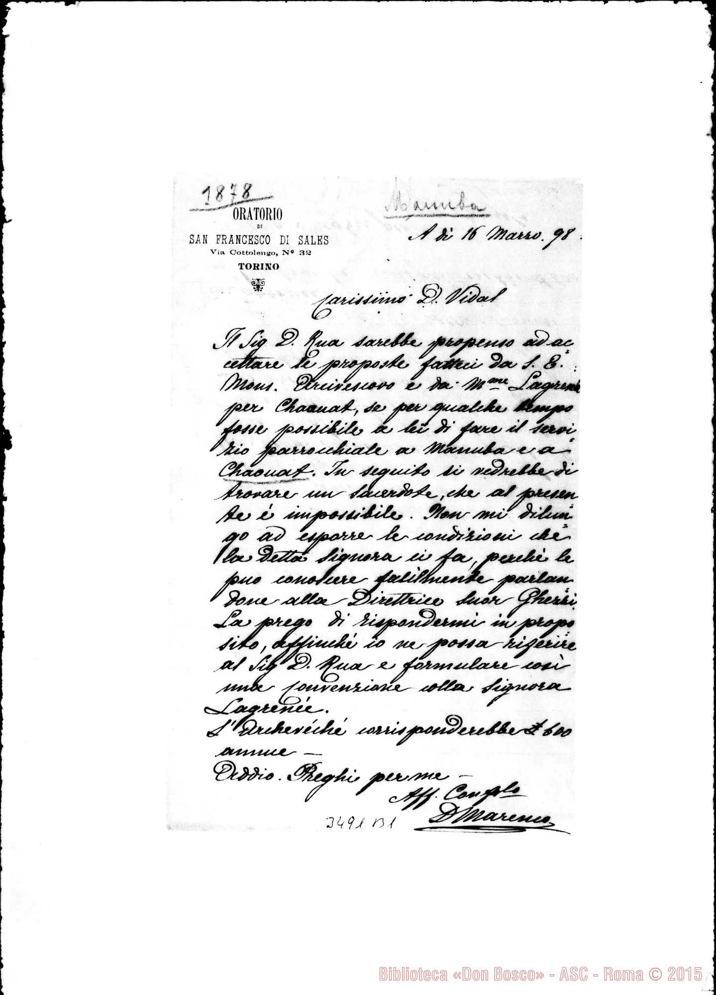 Fotogramma B 1 — Don Marenco-Don Vidai. Torino, 16-03-1898