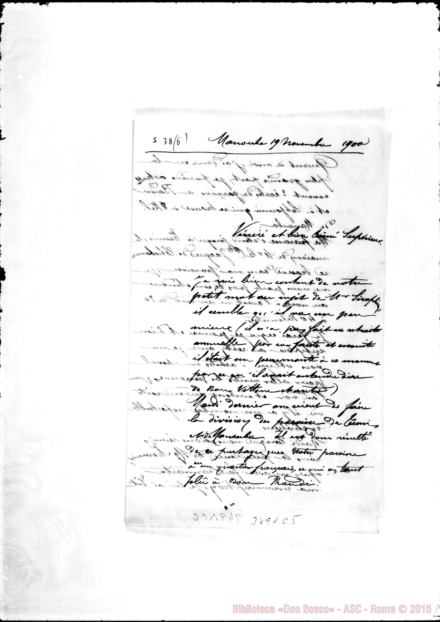 Fotogramma C 5 — Don Vidal-Monsieur le Supérieur. La Manouba, 19-11-1900