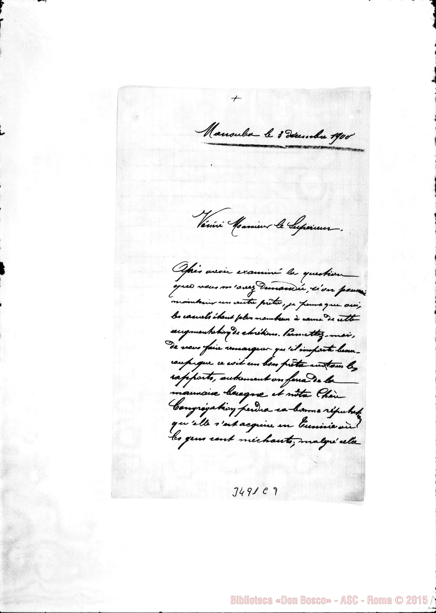 Fotogramma C 9 — Don Vidal-Monsieur le Supérieur. Manouba, 3-12-1900