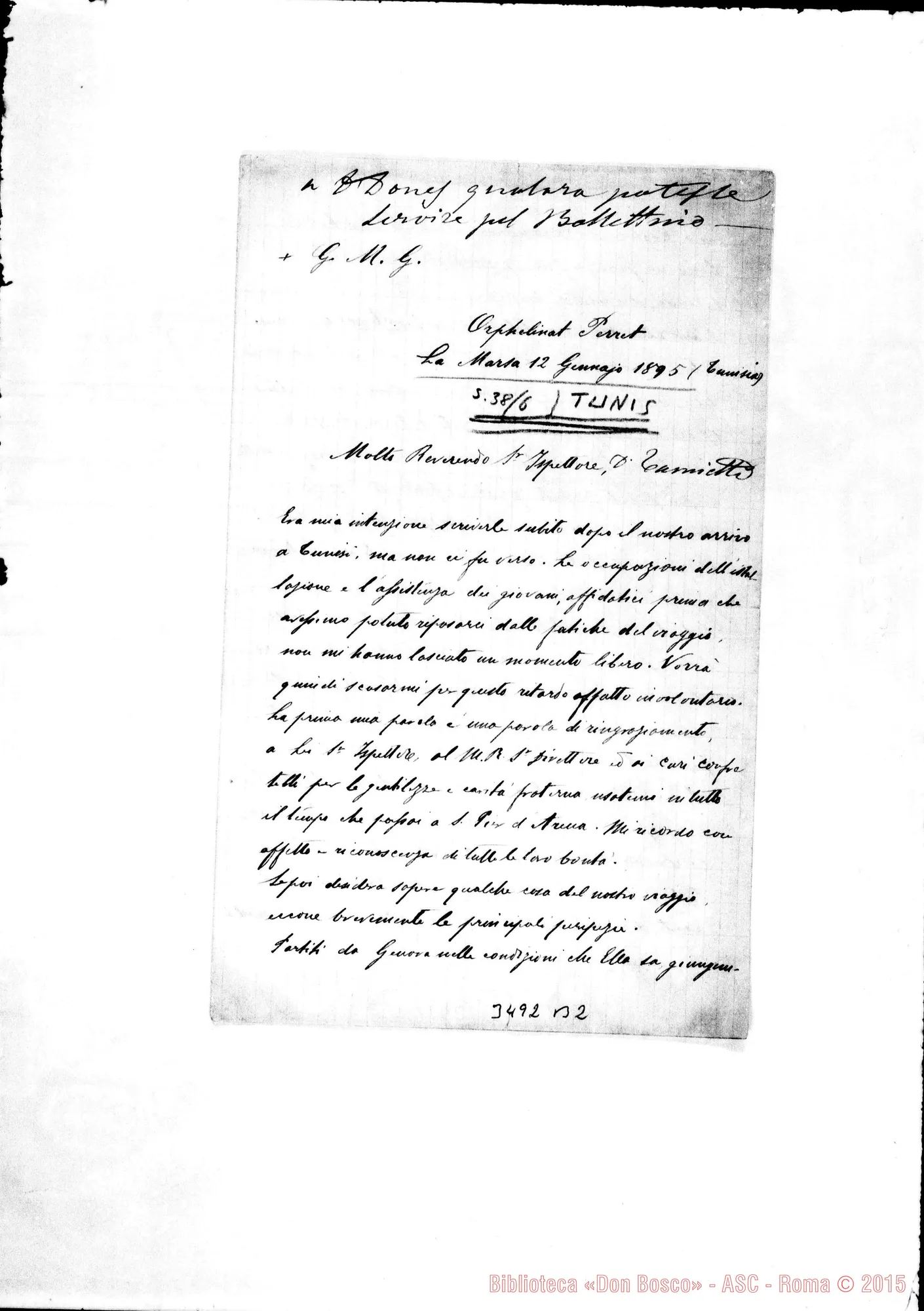 Fotogramma B 2 — Don Antonio Josephidi-Don Tamietti. La Marsa, 12-01-1895