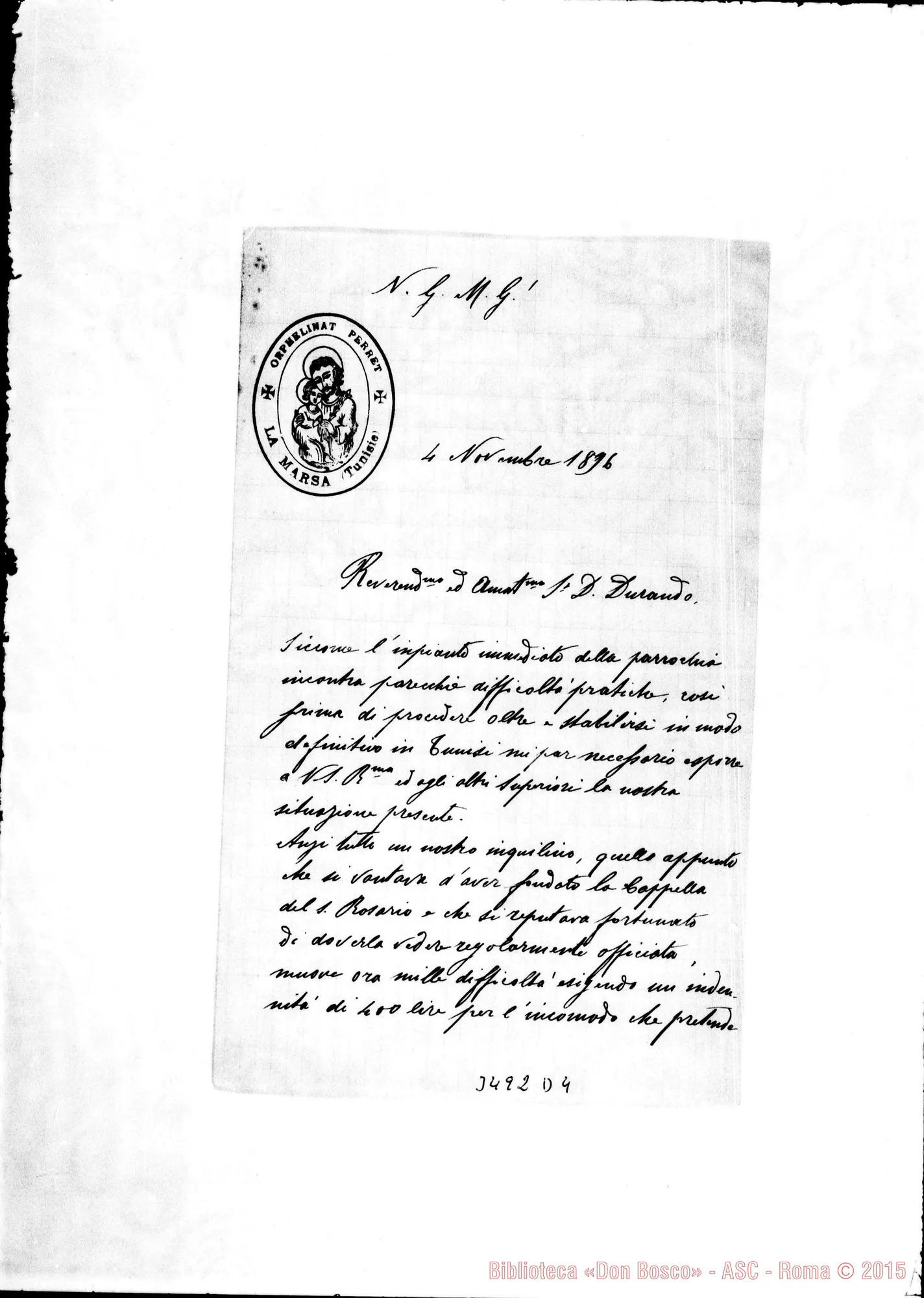 Fotogramma D 4 — Don Antonio Josephidi-Don Durando. La Marsa, 4-11-1896