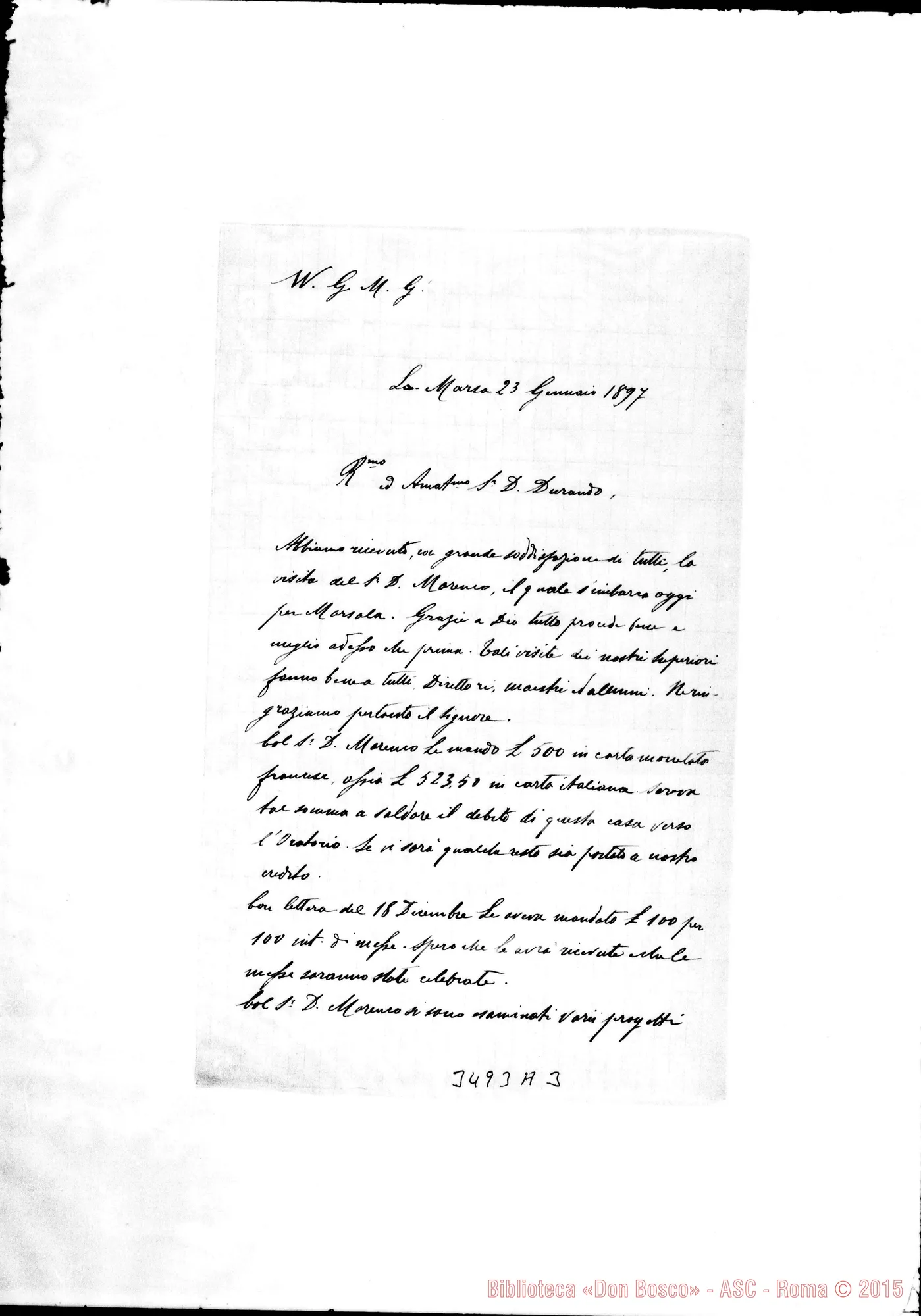 Fotogramma A 3 — Don Antonio Josephidi-Don Durando. La Marsa, 23-01-1897