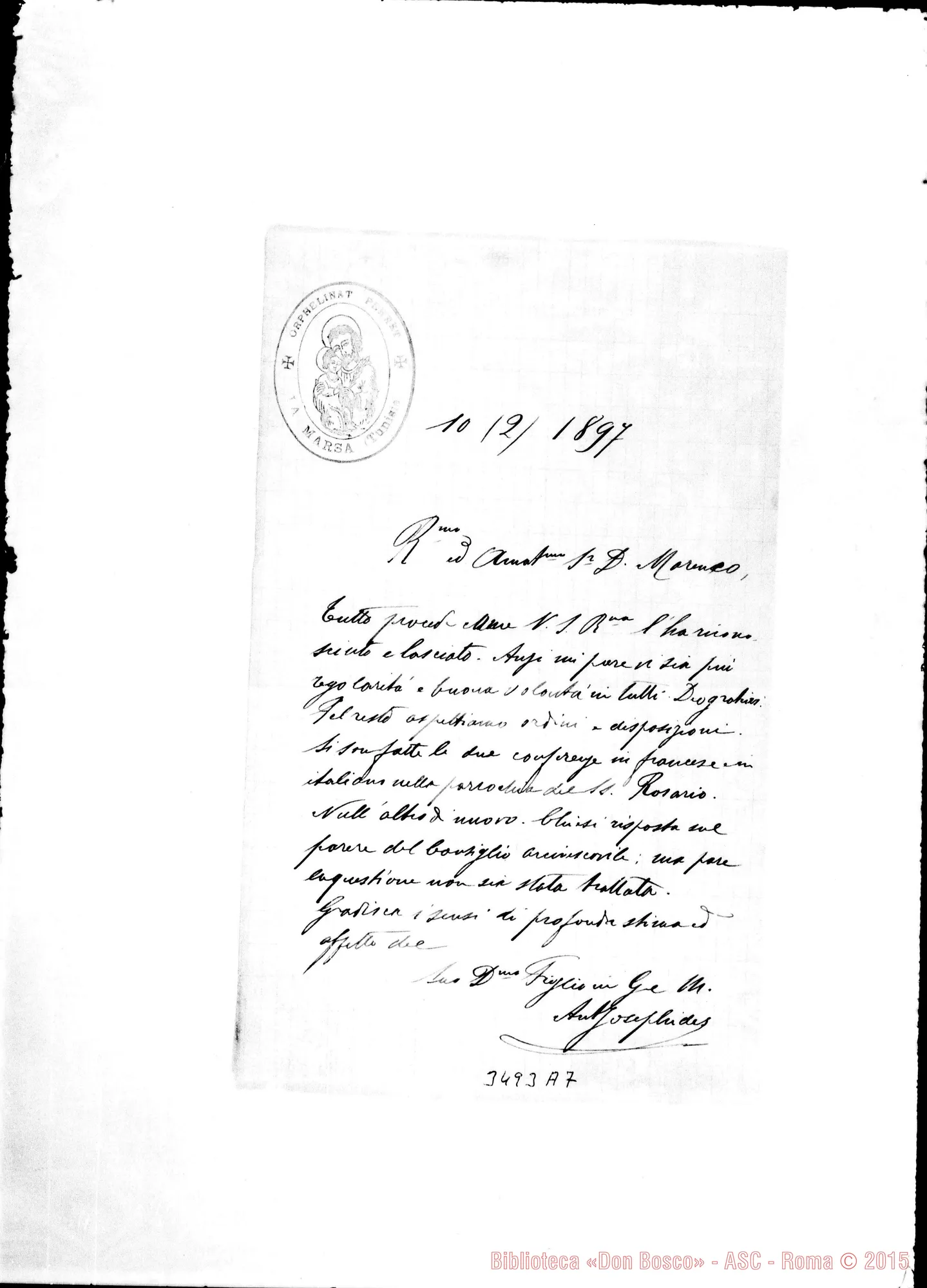 Fotogramma A 7 — Don Antonio Josephidi-Don Marenco. La Marsa, 10-02-1897