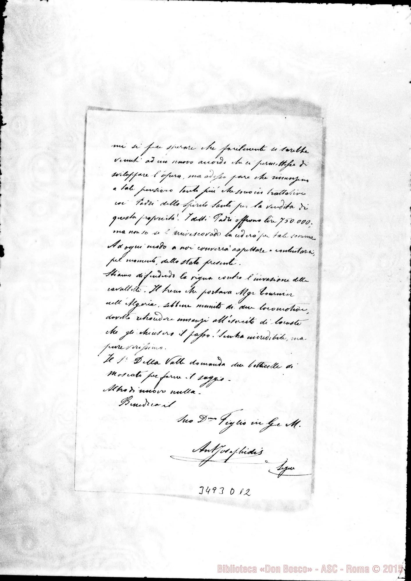 Fotogramma D 12 — Don Antonio Josephidi-Don Durando. La Marsa, 9-06-1897
