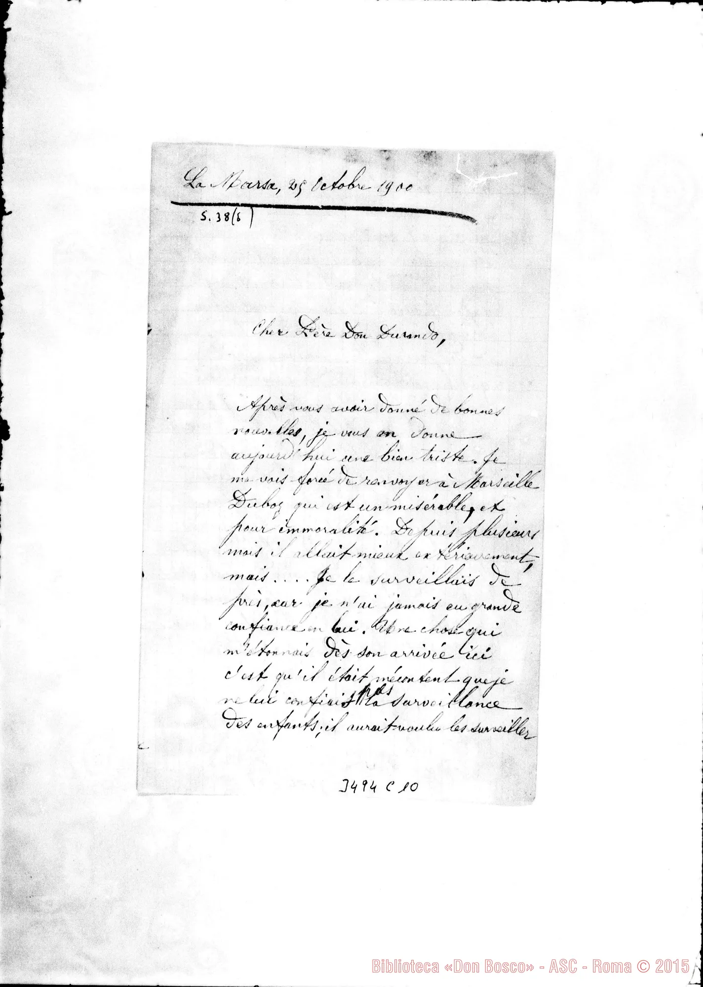 Fotogramma C 10 — Don Guglielmo Corlay-Don Durando. La Marsa, 25-10-1900