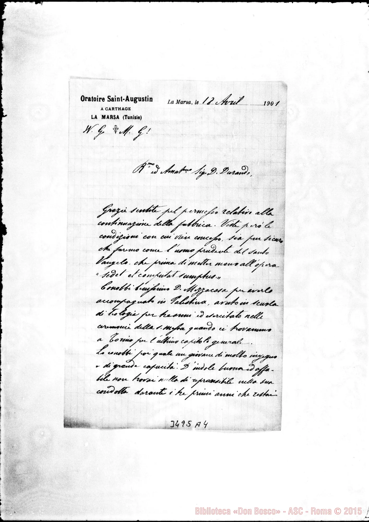 Fotogramma A 4 — Don Antonio Josephidi-Don Durando. La Marsa, 18-04-1901
