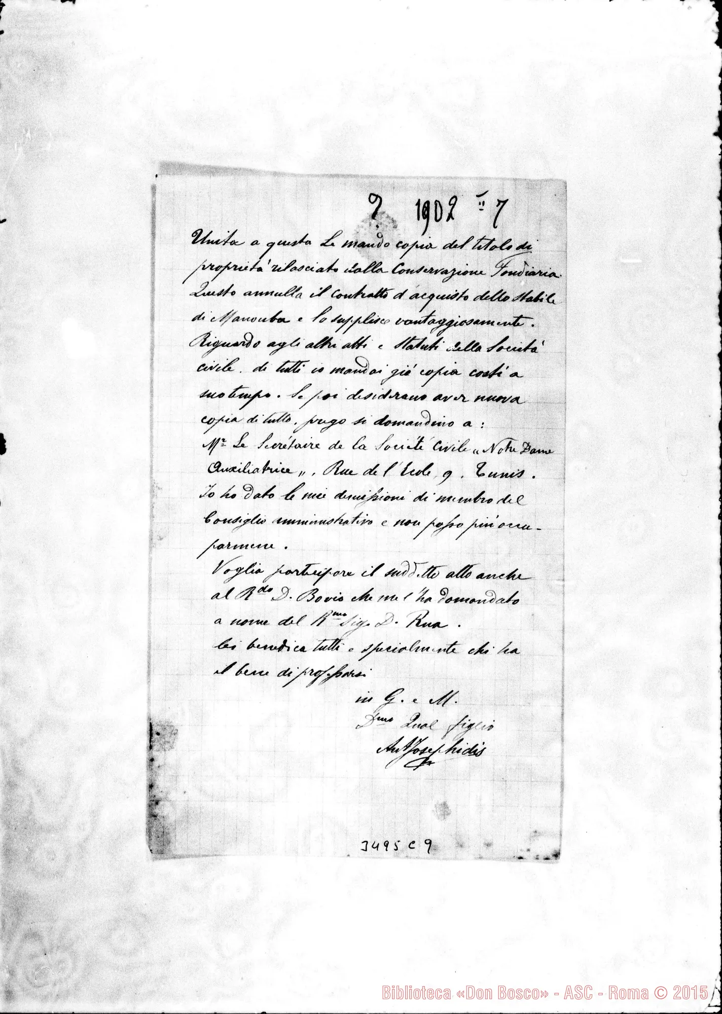Fotogramma C 9 — Don Antonio Josephidi-Don Durando. La Marsa, 7-02-1902
