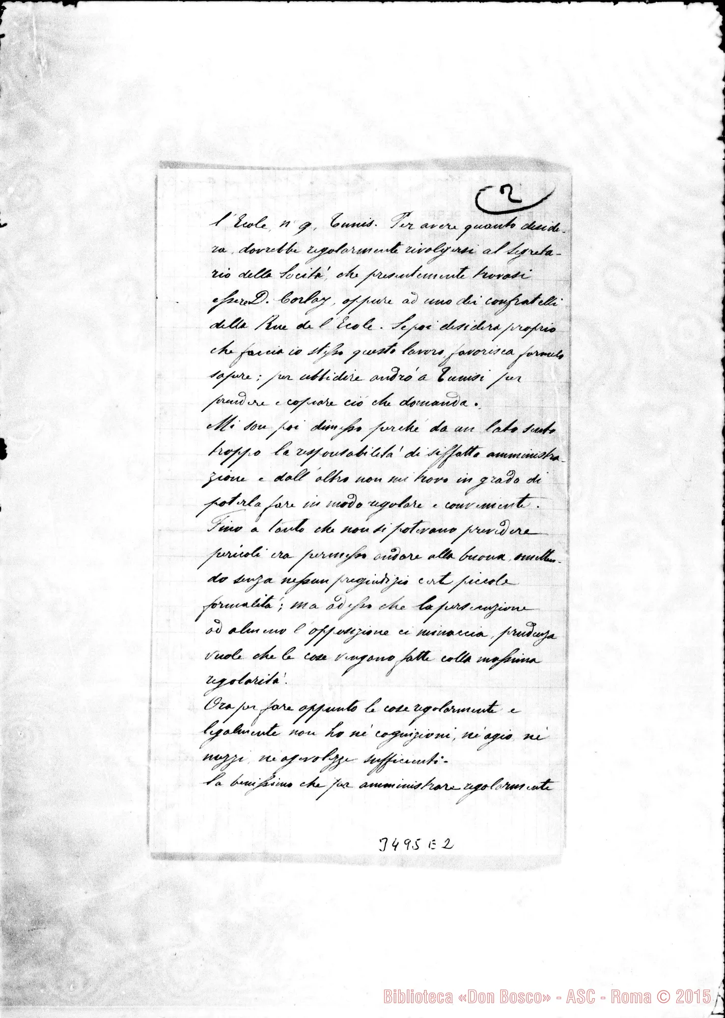 Fotogramma E 2 — Don Antonio Josephidi-Don Rinaldi, il 23-05-1902 Autogr. Rinaldi