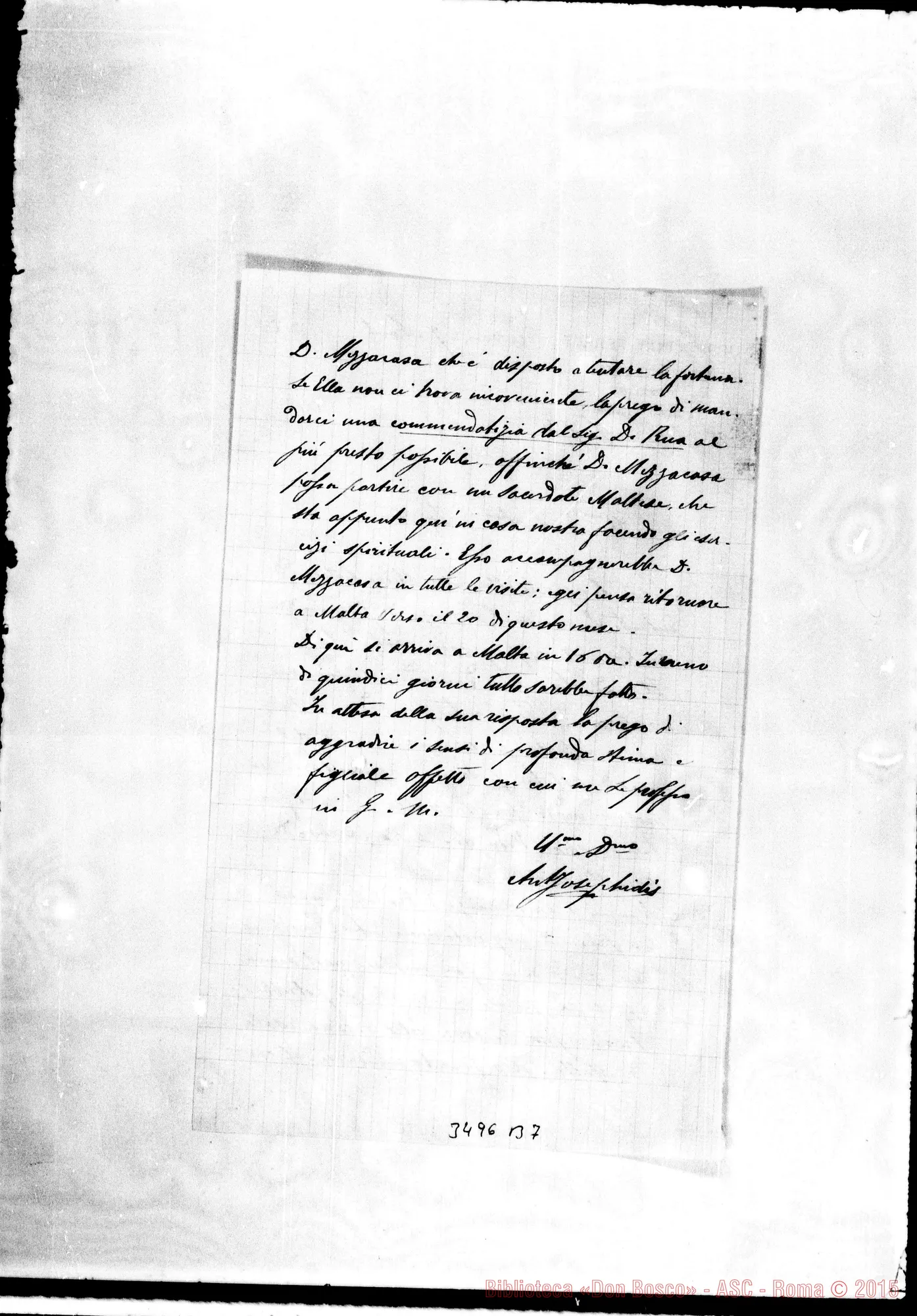Fotogramma B 7 — Don Josephidi-Ispettore. La Marsa, 7-08-1902