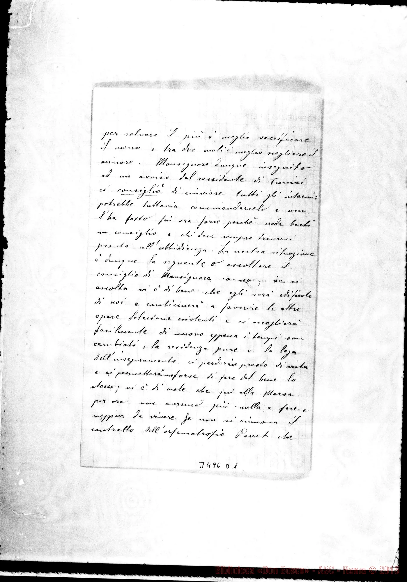 Fotogramma D 1 — Don Giacomo Mezzacasa-Don Rua. La Marsa, 12-11-1902