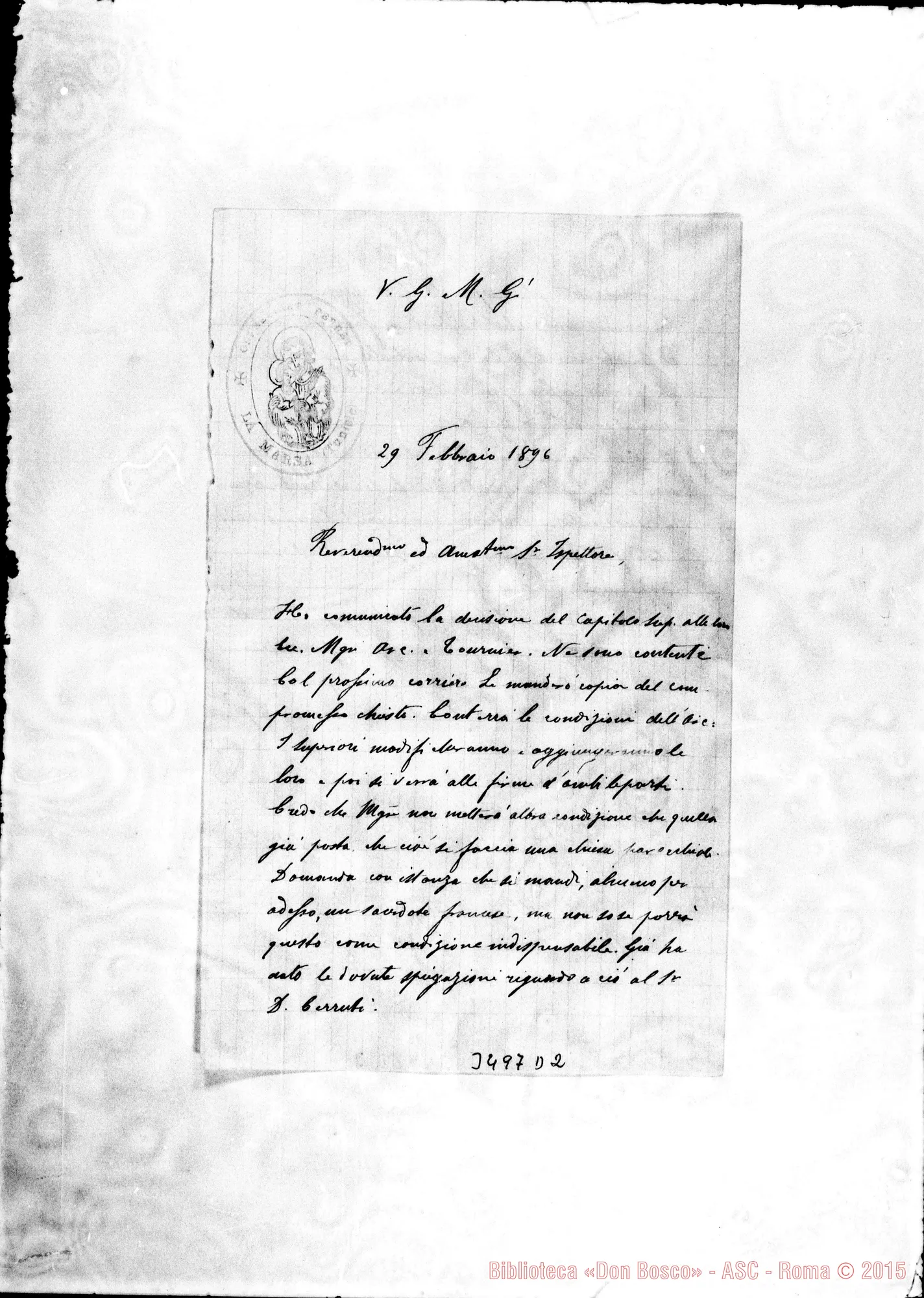 Fotogramma D 2 — Don Josephidi-Ispettore. La Marsa, 29-02-1896