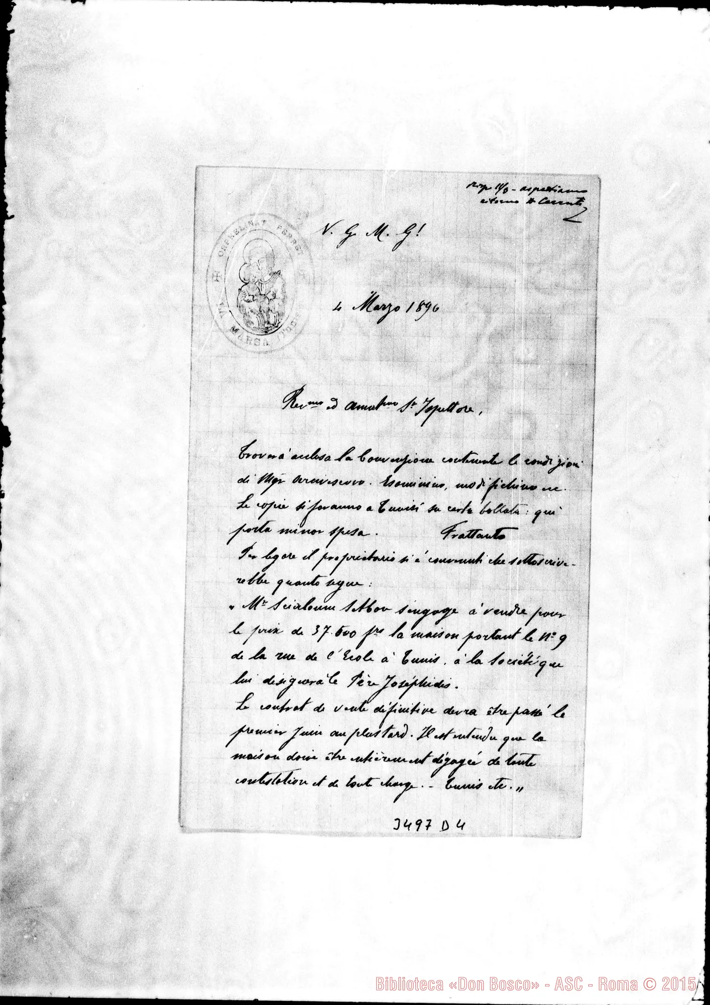 Fotogramma D 4 — Don Josephidi-Ispettore. La Marsa, 4-03-1896