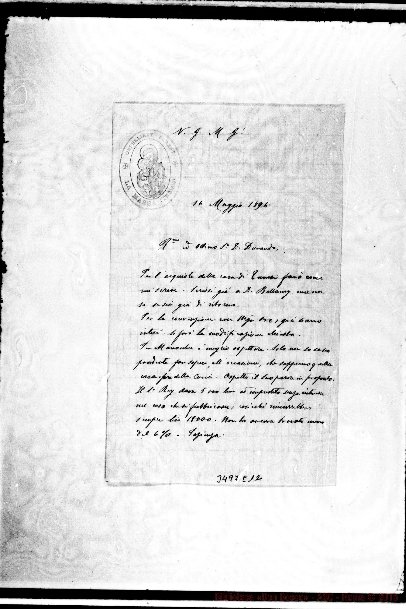 Fotogramma E 12 — Don Josephidi-Don Durando. La Marsa, 16-05-1896