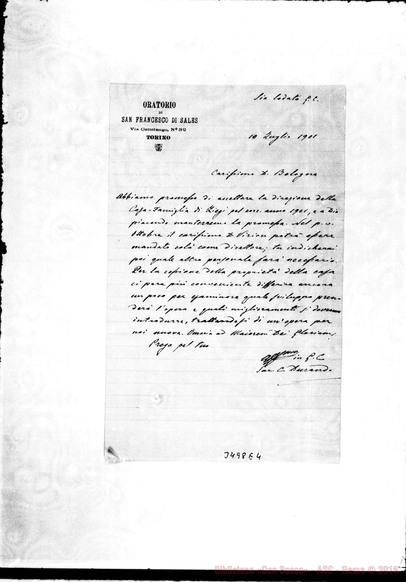 Fotogramma E 4 — Don Durando-Don Bologna. Torino, 10-07-1901