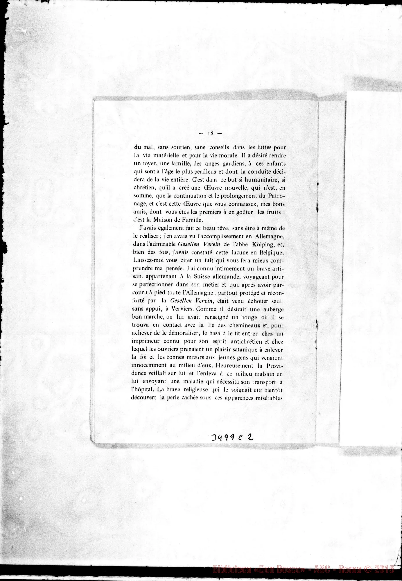 Fotogramma C 2 — Maison de Famille Saint Joseph: rapporto. 1904 Stampato