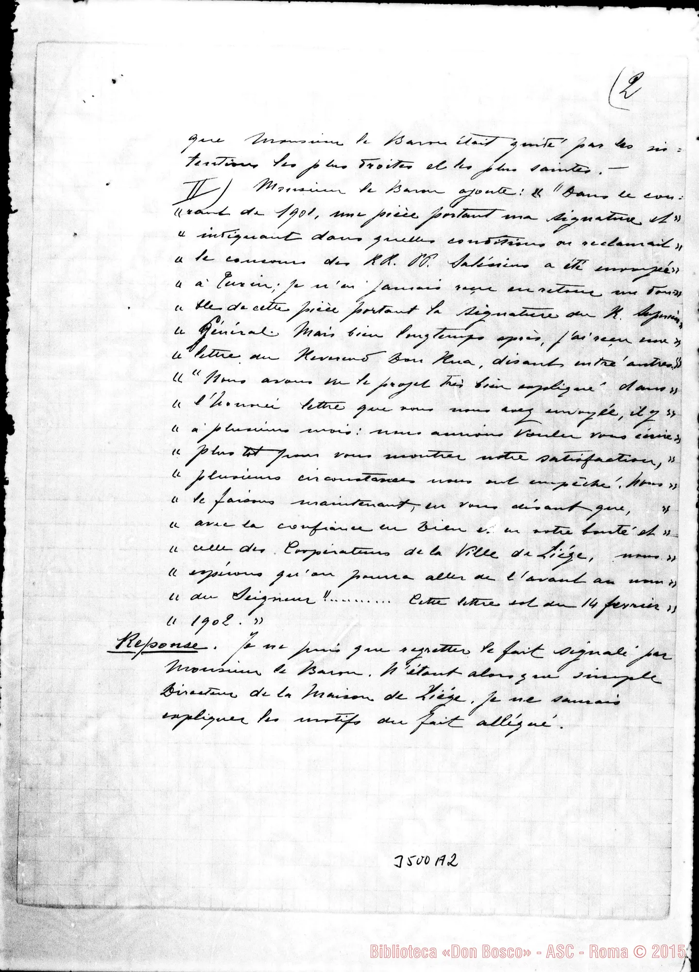 Fotogramma A 2 — Don Scaloni-Vescovo di Liége, il 27-11-1904 Autogr. Rinaldi