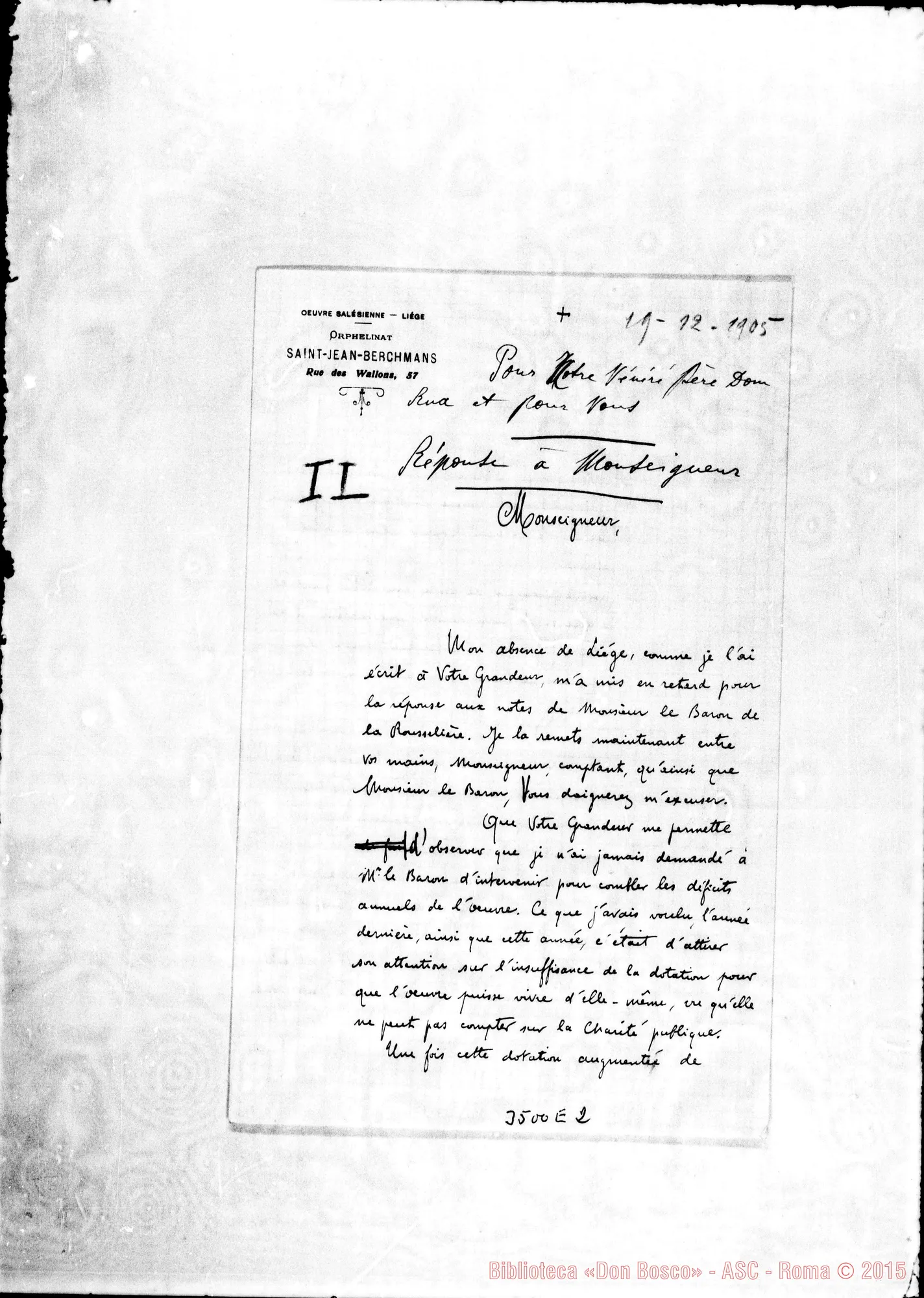 Fotogramma E 2 — Don Scaloni-Monseigneur. Liége, 19-12-1905