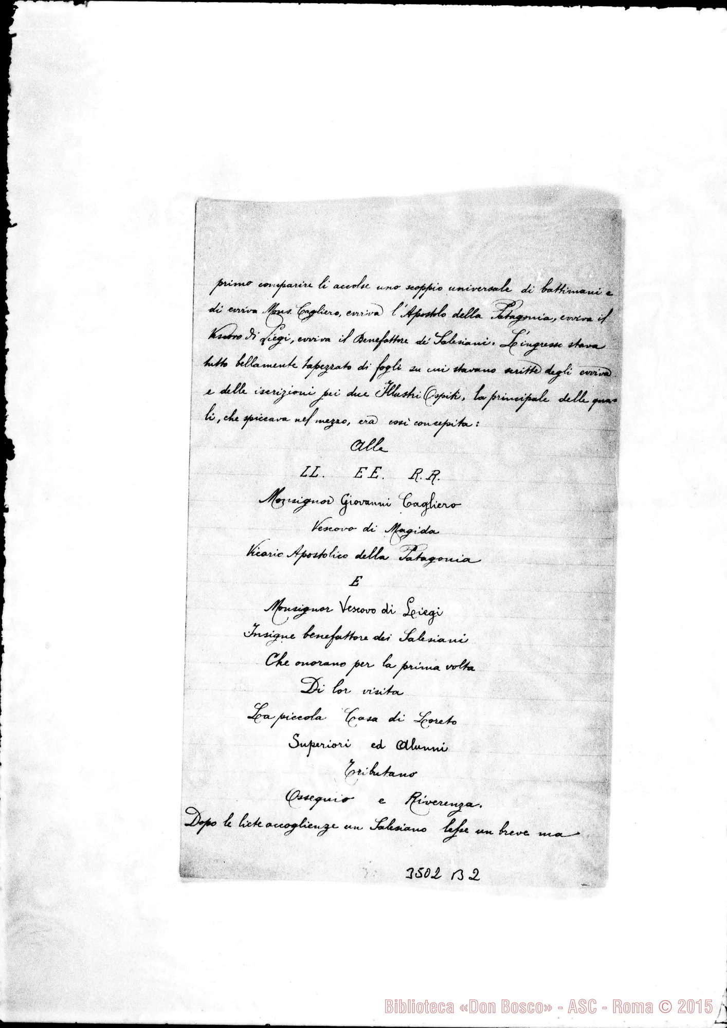 Fotogramma B 2 — Ch. Silvio Prato-Don Rua. Loreto, 5-05-1893