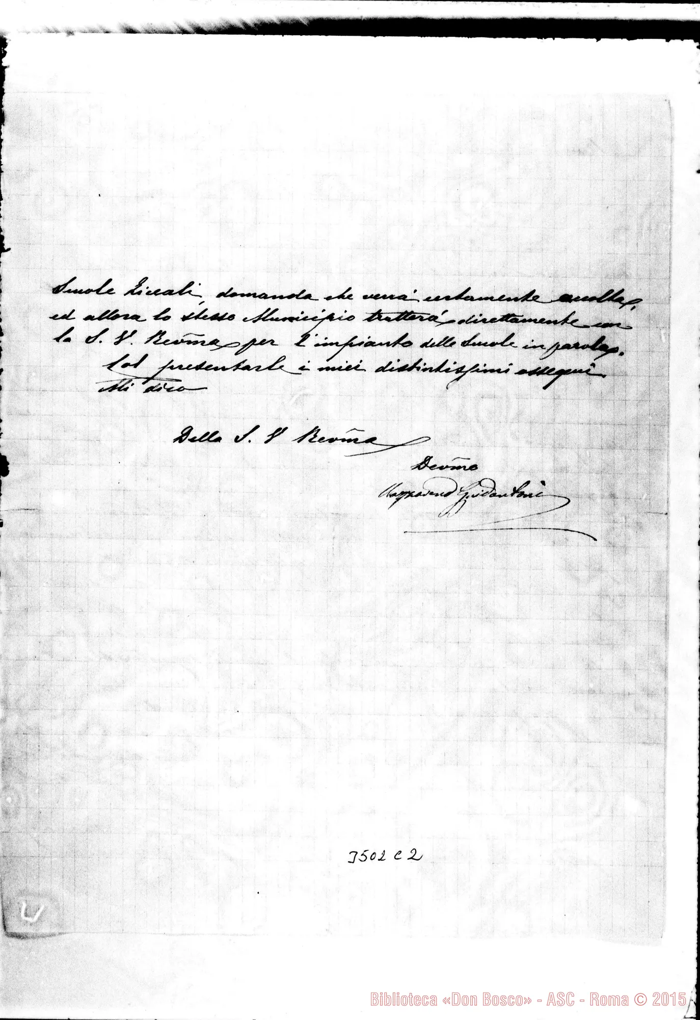 Fotogramma C 2 — Nazzareno Guidantoni-Don Rua. Loreto, 28-01-1898