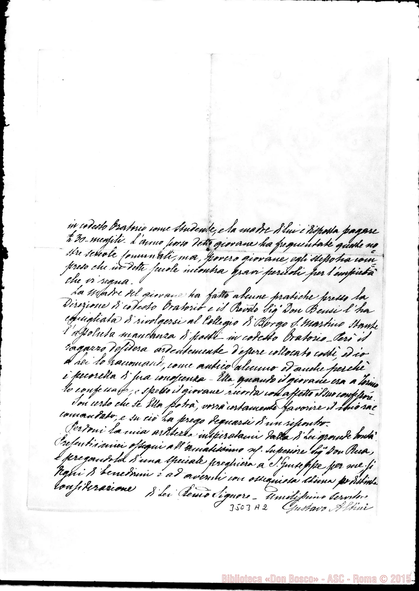 Fotogramma A 2 — Gustavo Altini-Professore. Lugo, 12-10-1889