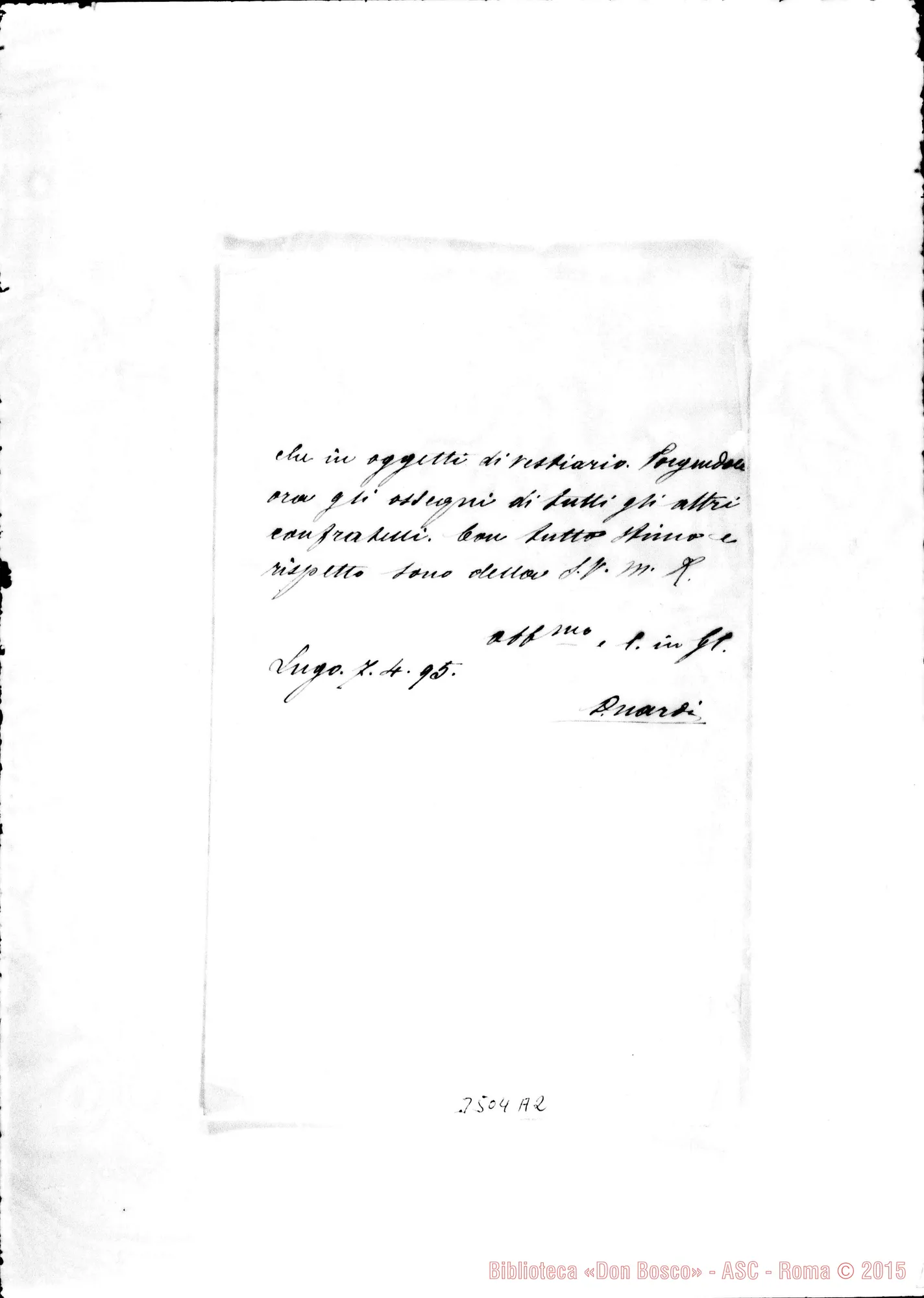 Fotogramma A 2 — Don Nardi-Don Albera. Lugo, 7-04-1895